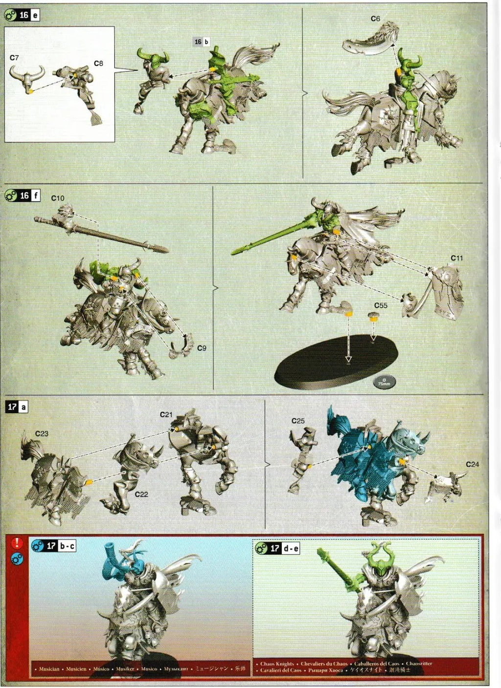 Warhammer - Slaves to Darkness 2019 - 5 x Chaos Knights - NEW NO COMMAND SPRUE