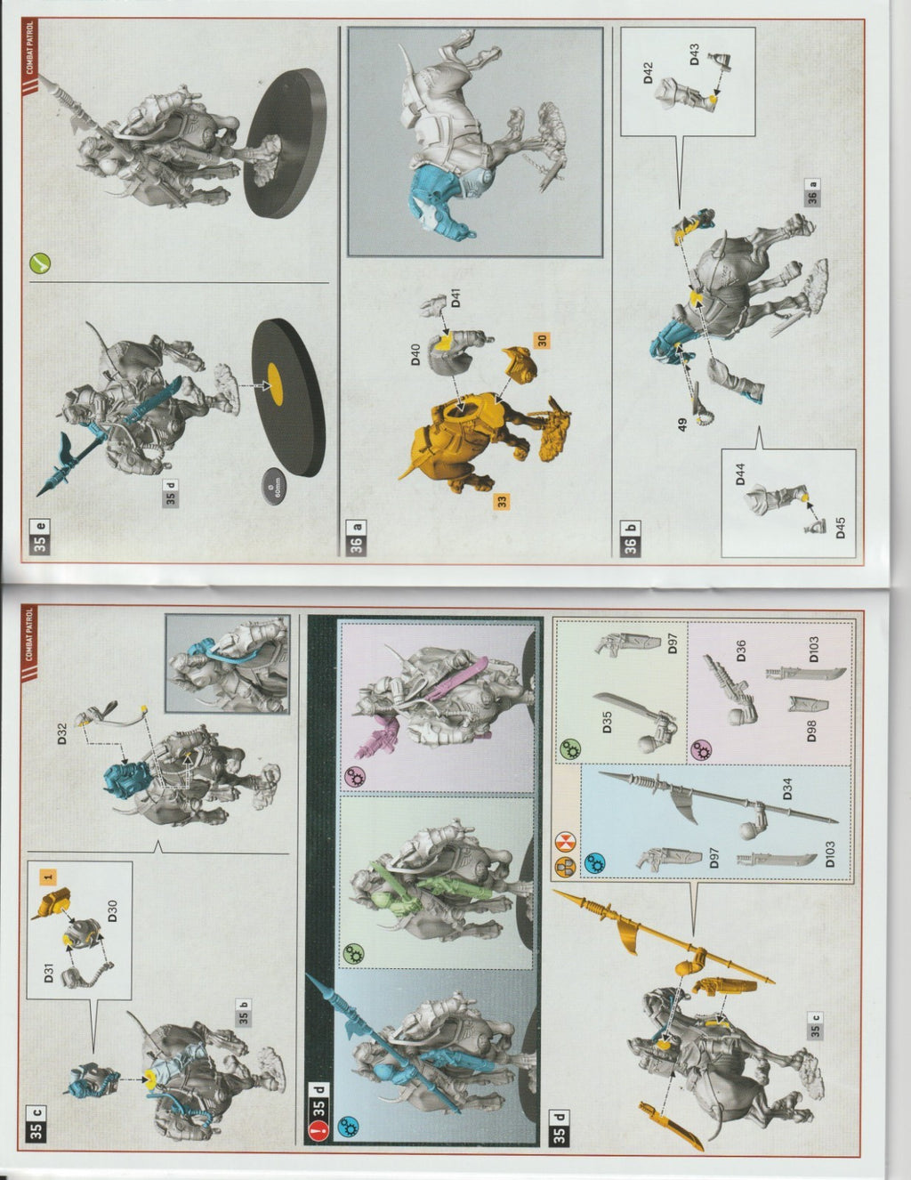 5 Krieg Death Riders - Warhammer 40k, NEW