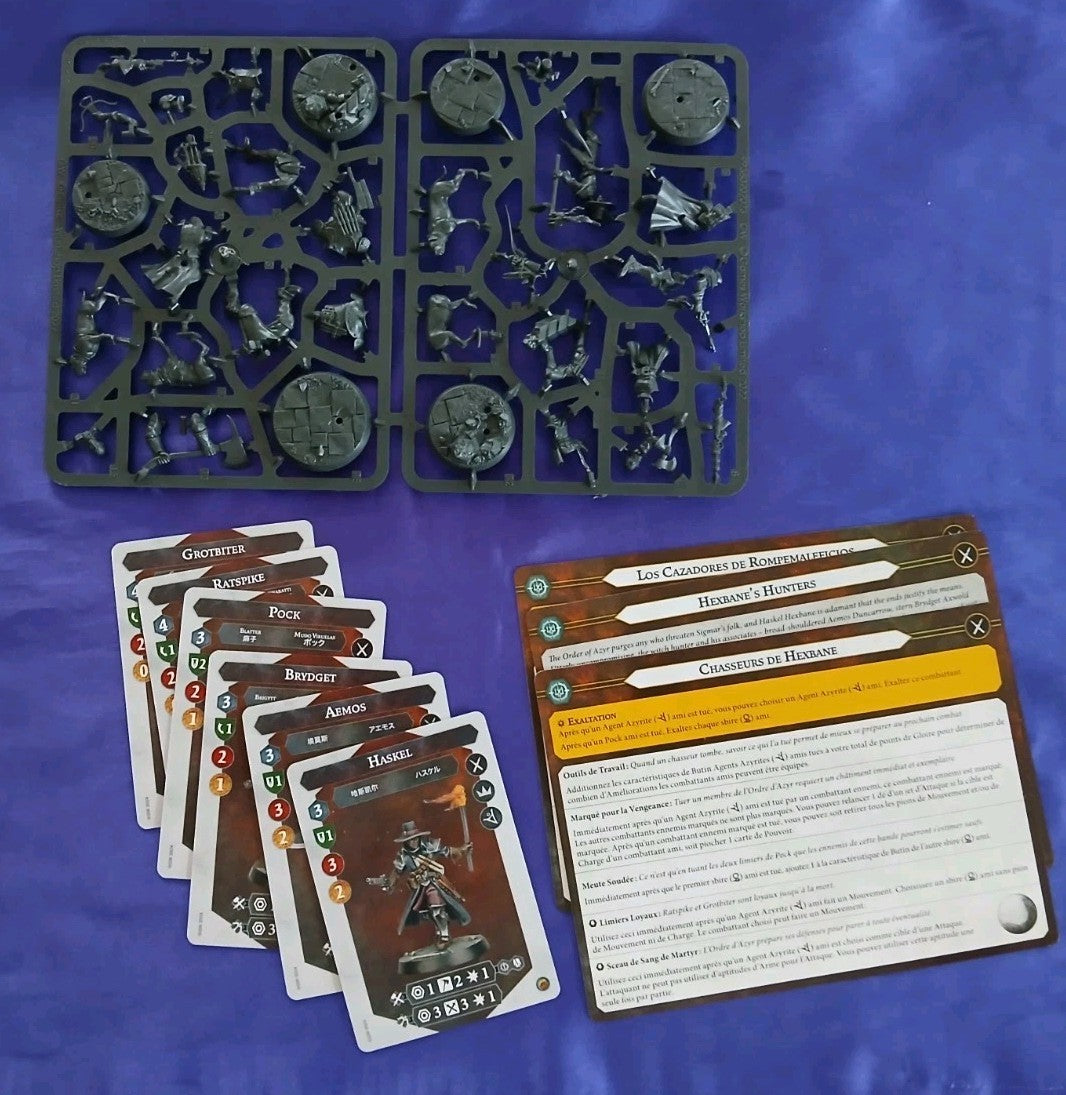 Hexbanes Hunters Warhammer Underworlds, NEW with cards