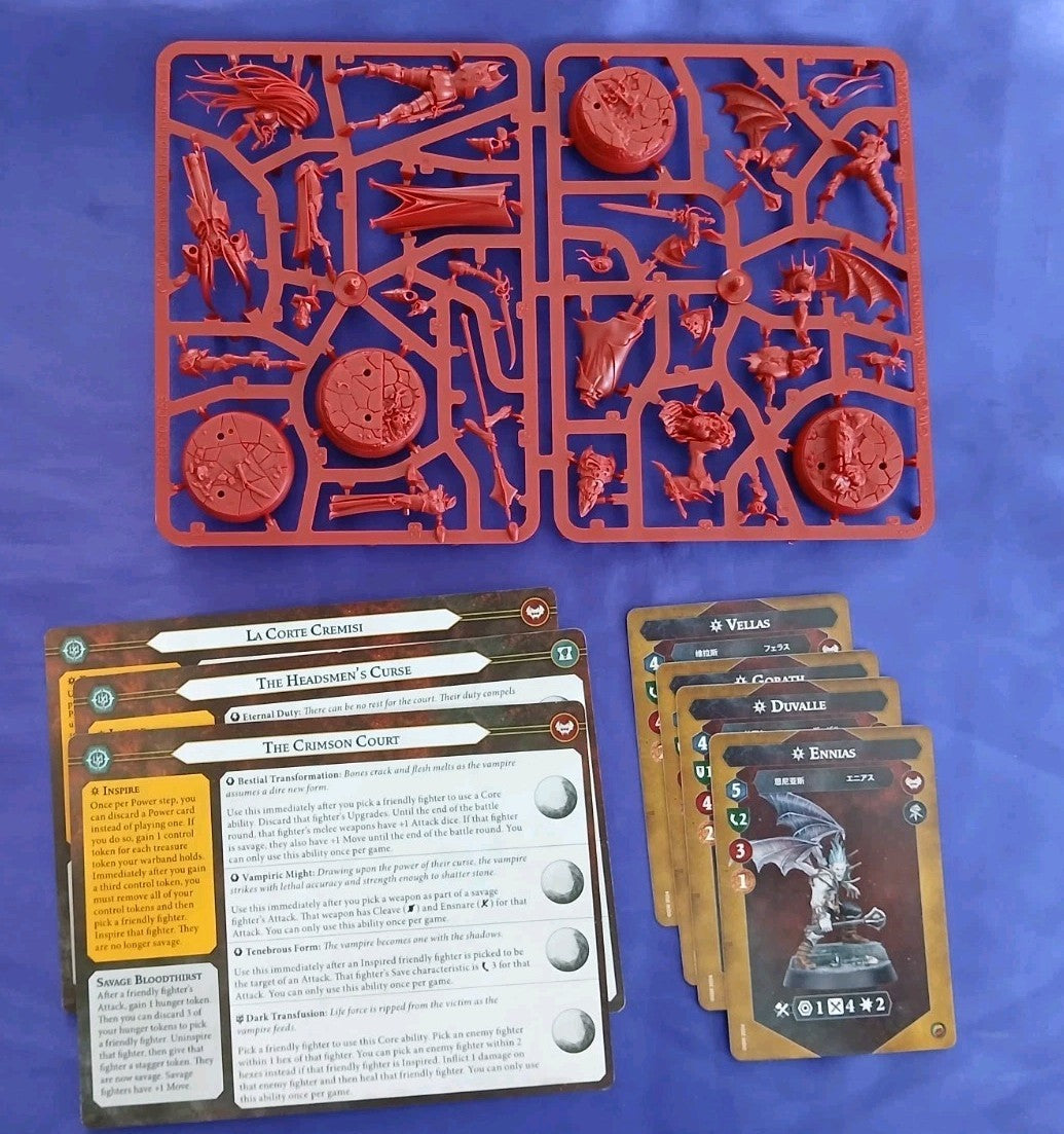 The Crimson Court, Warhammer Underworlds, NEW with cards