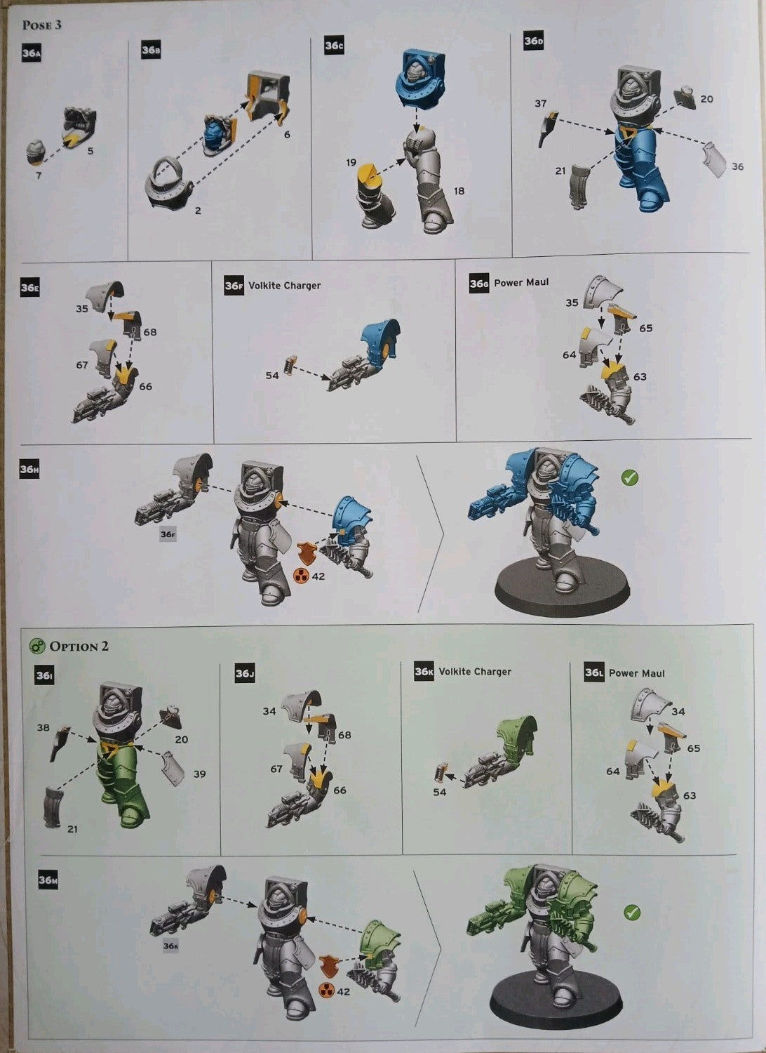 Cataphractii Terminators wth Volkite Chargers and Power Mauls, NEW Warhammer