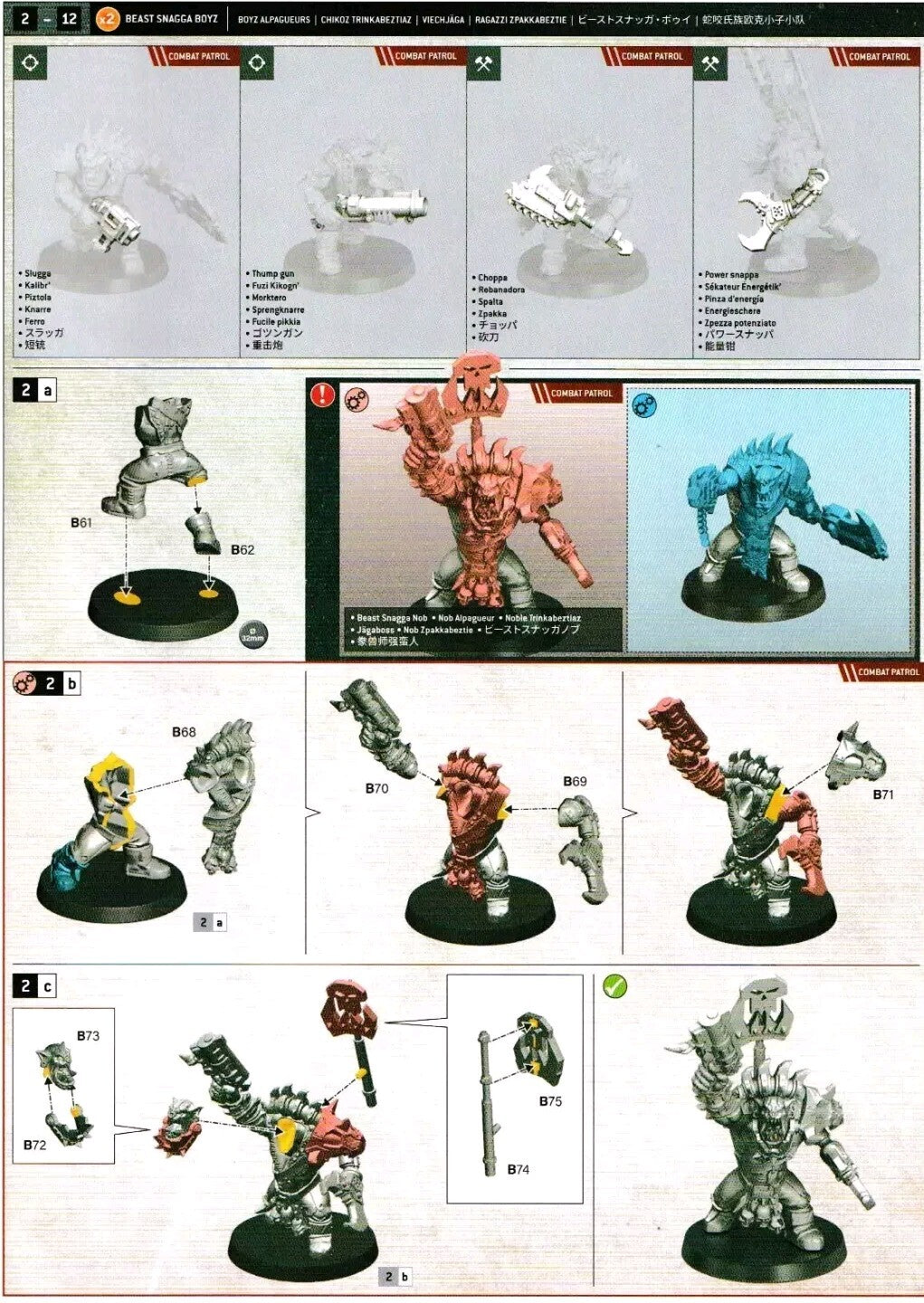 10 Beast snagga Boyz, NEW Orks Warhammer 40K