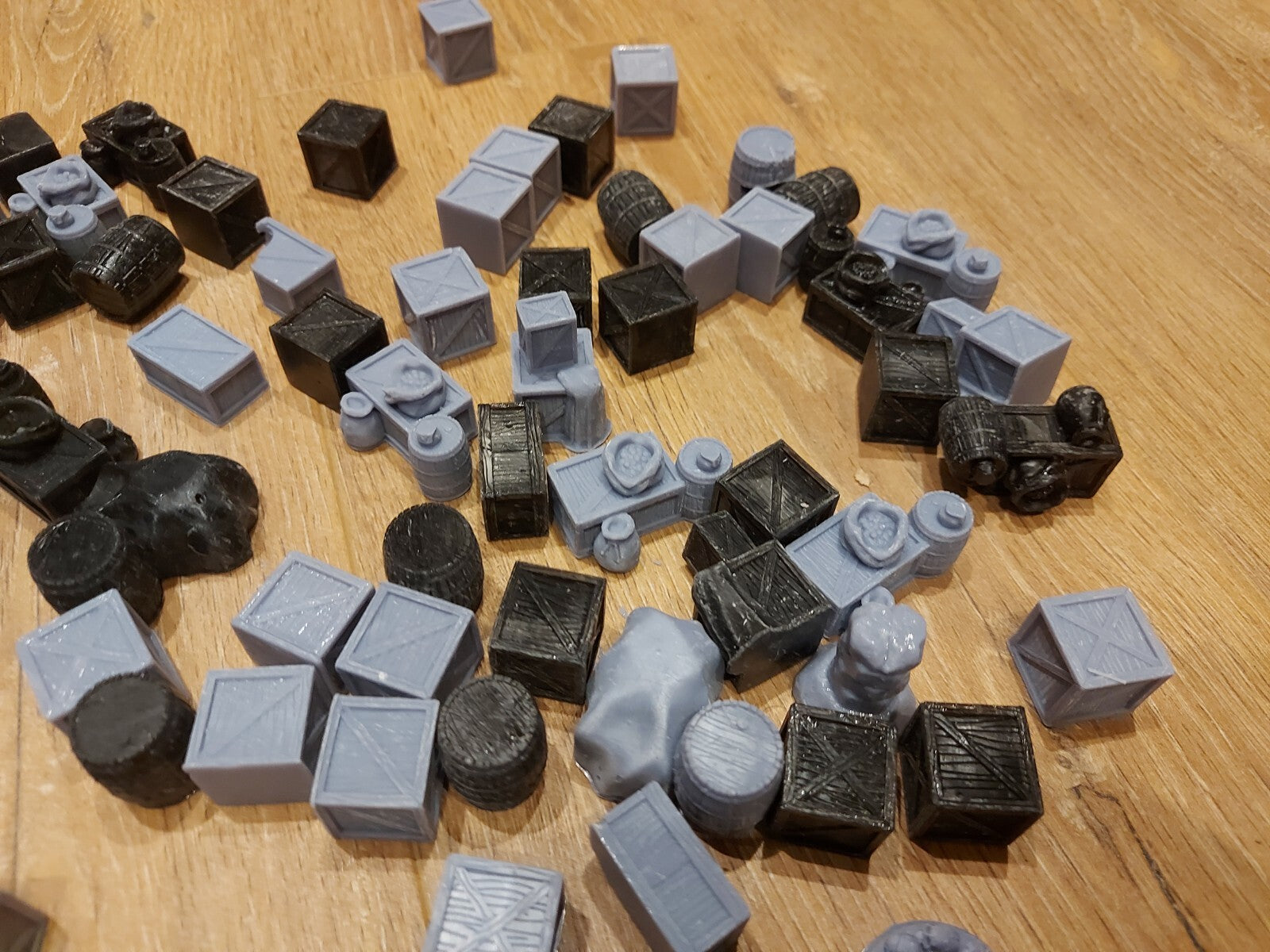 Job Lot Of Quality Wargame Scenary Crates And Barrels, Some Misprints