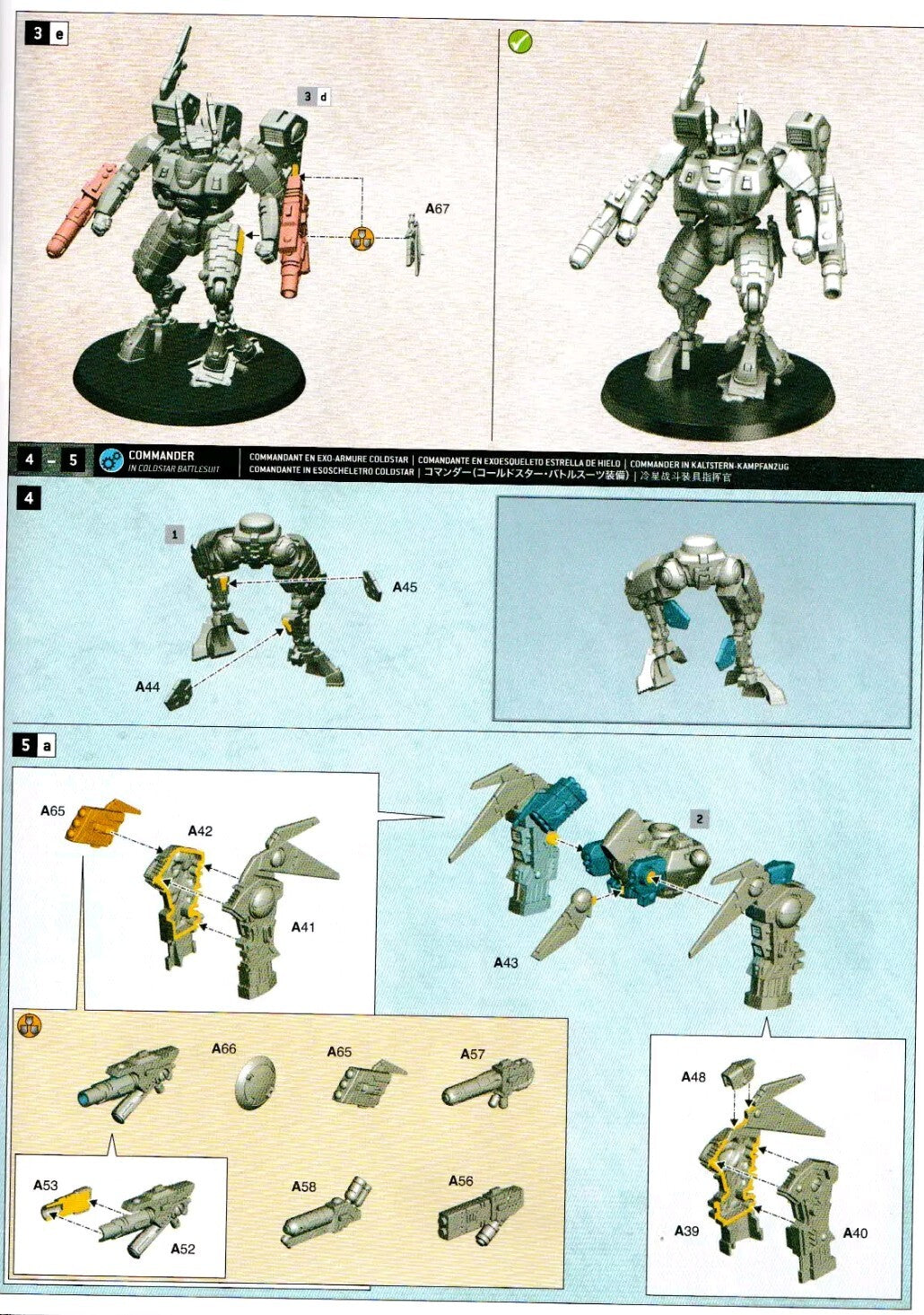 Tau Empire Commander in Enforcer or Coldstar suit, NEW on sprue Warhammer 40K