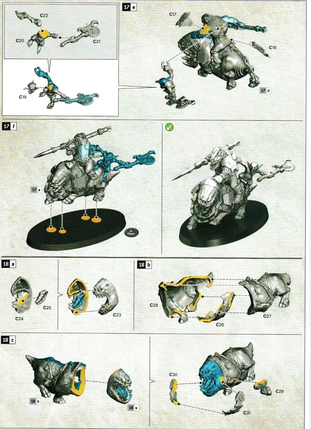 4 Ork Squighog Boyz Unit, NEW Space Orks Warhammer 40K