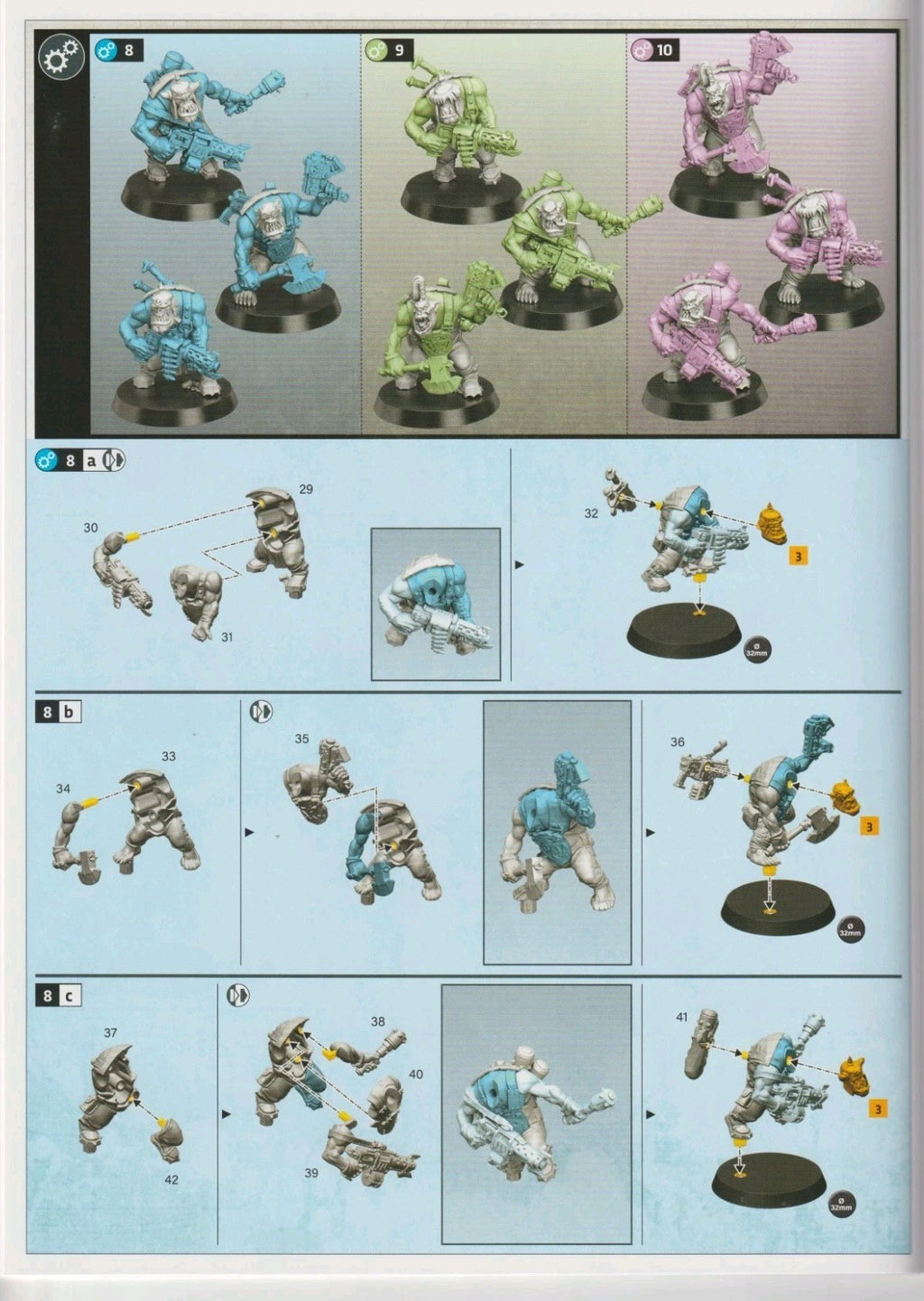 Warhammer 40k ARMAGEDDON Orks - 10 Boyz Squad + 5 Gretchin, NEW