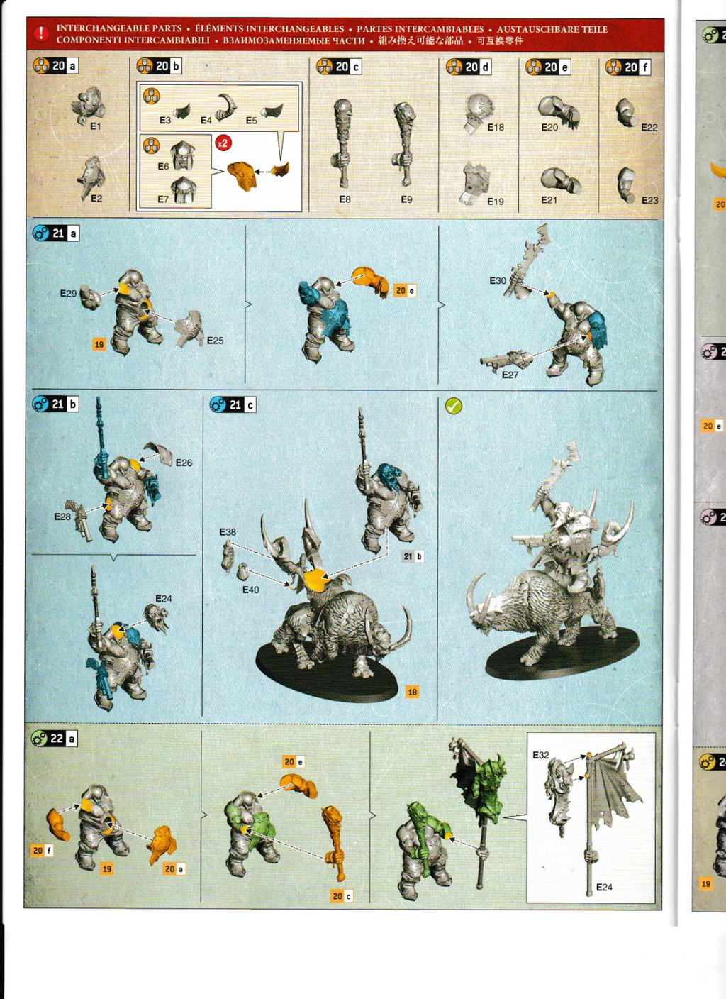 Warhammer - AoS - Beastclaw Raiders - 2 Mournfang Pack Ogor Mawtribes, NEW