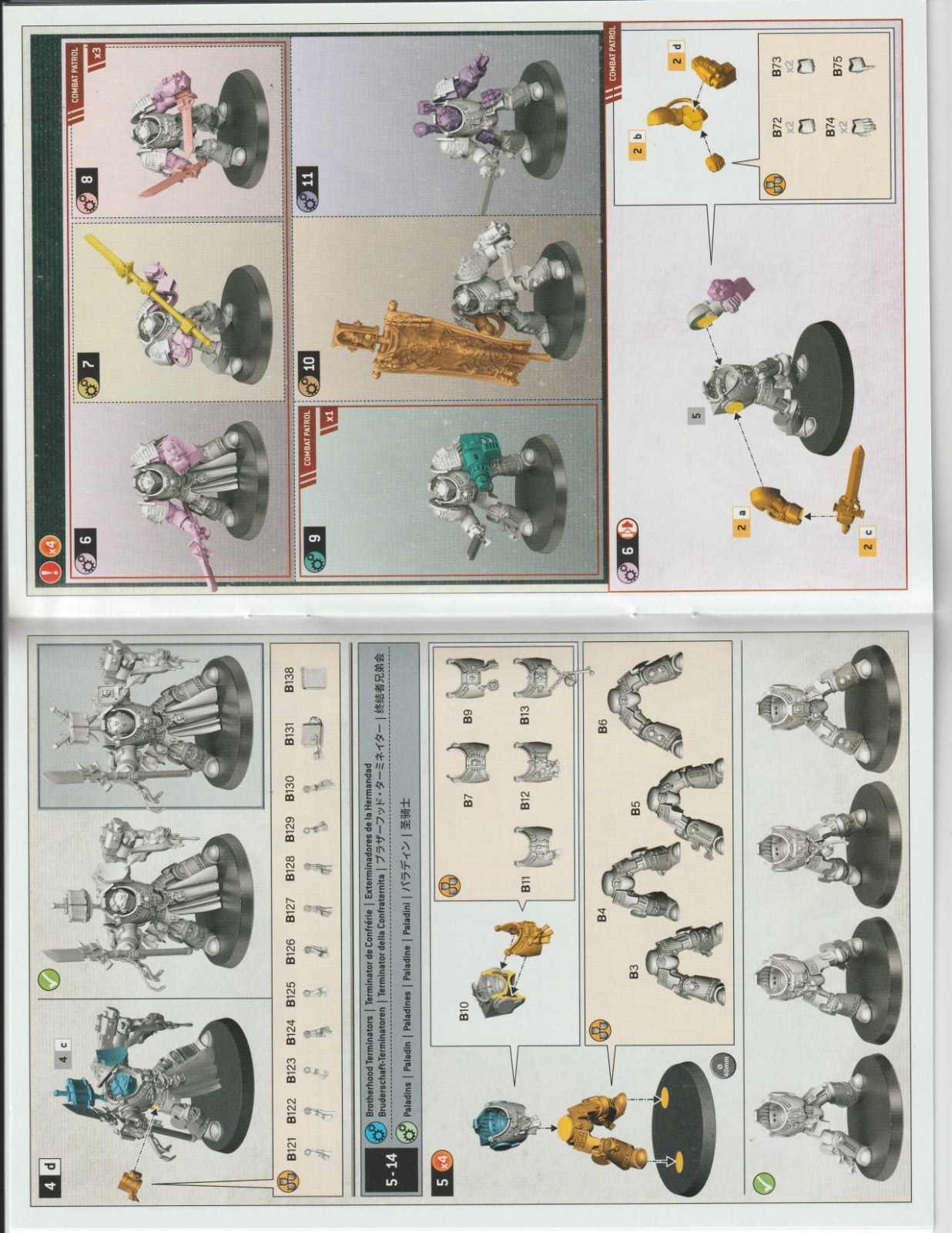 Warhammer 40K - Grey Knights - Brotherhood Terminators squad ( 5 models ), NEW