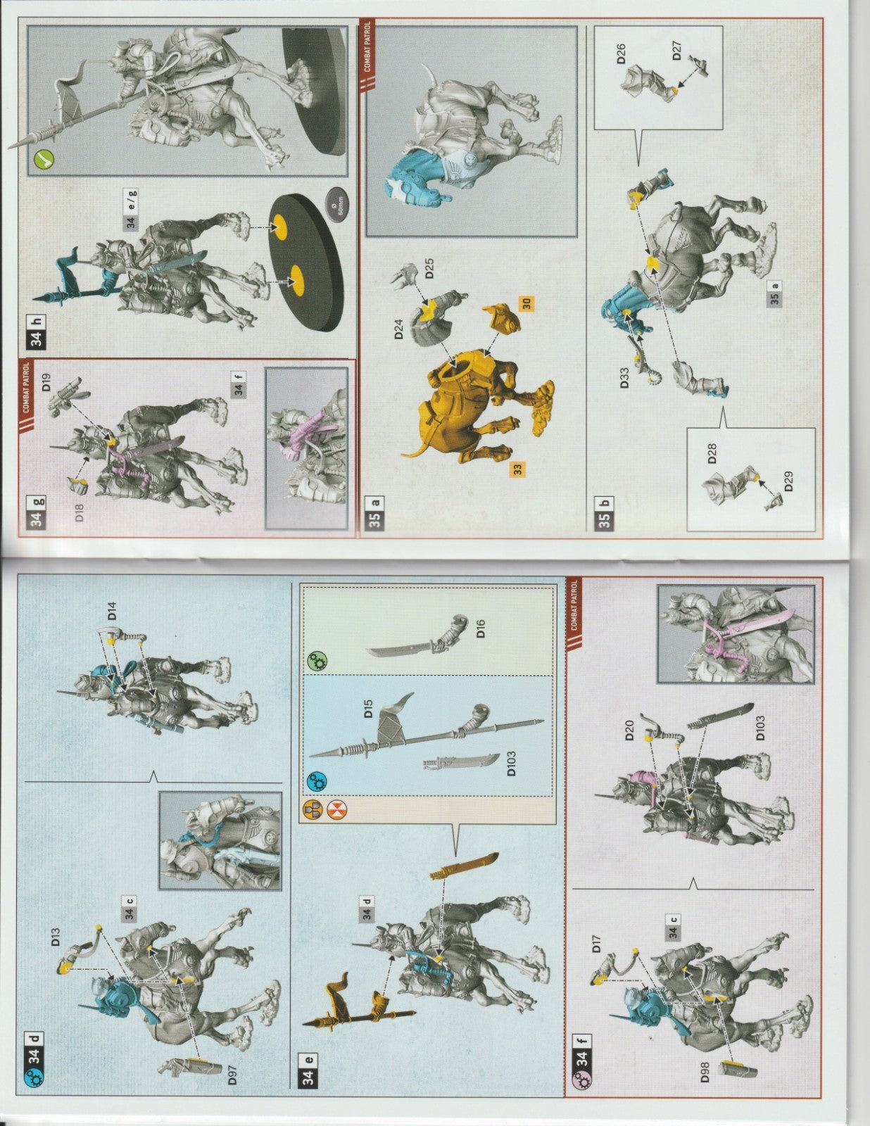 5 Krieg Death Riders - Warhammer 40k, NEW