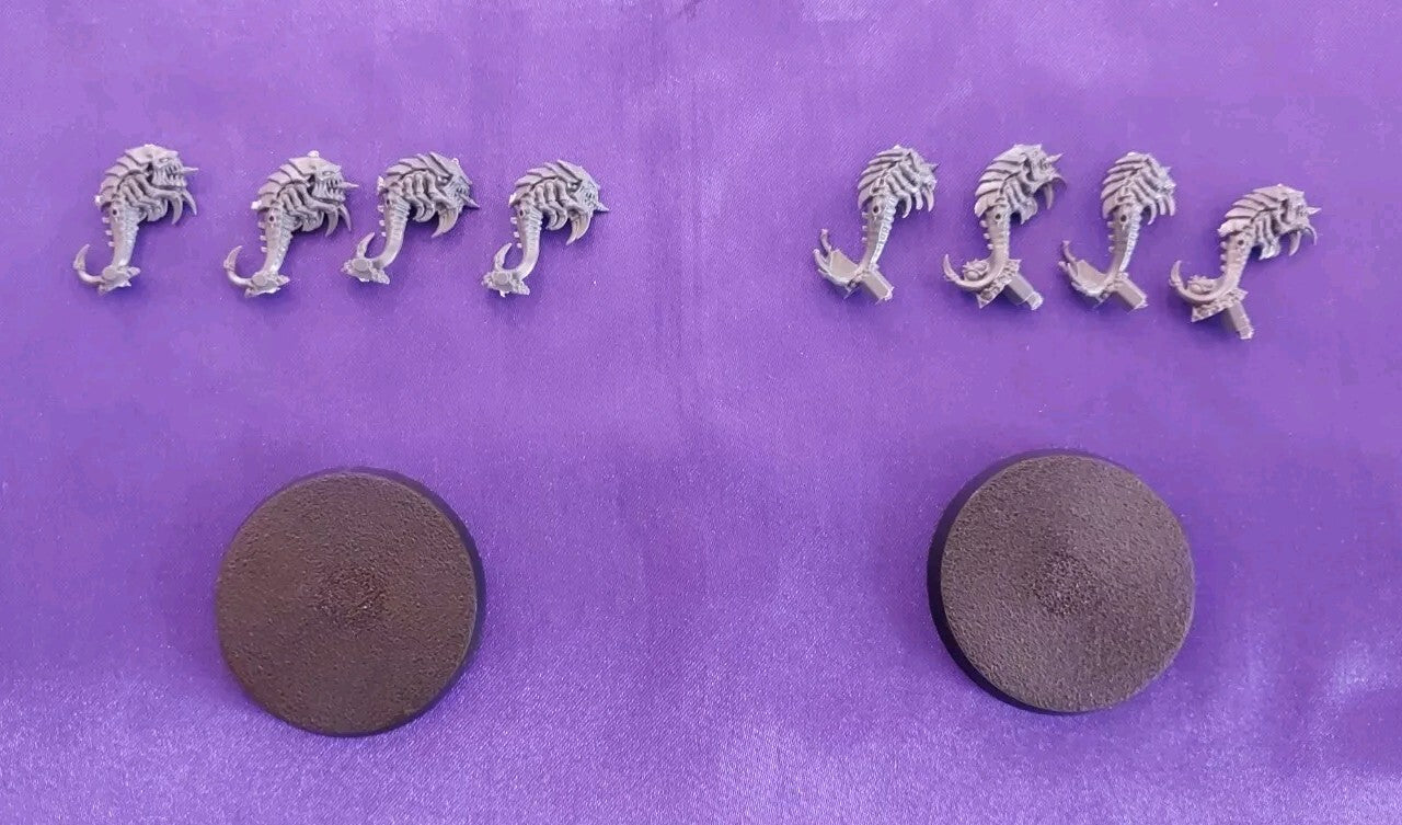 Leviathan Warhammer 40K - Tyranids - 8 Rippers ( 2 Swarms ), NEW