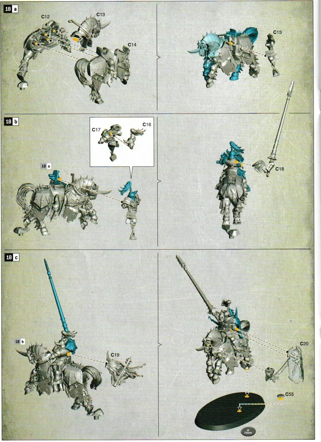 Warhammer - Slaves to Darkness 2019 - 5 x Chaos Knights - NEW NO COMMAND SPRUE