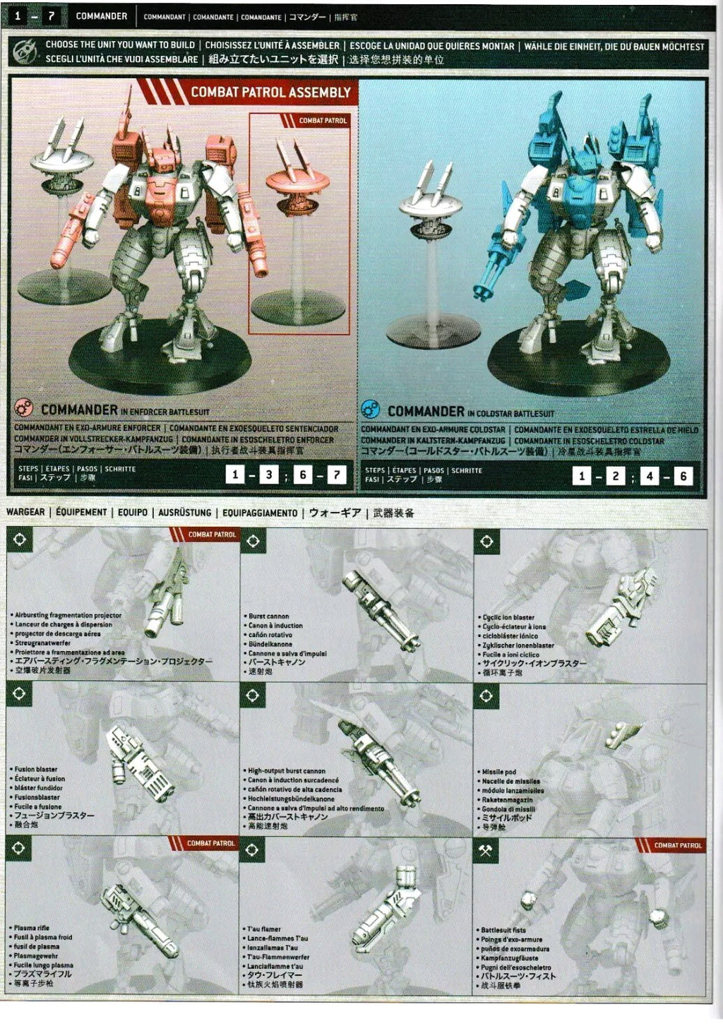 Tau Empire Commander in Enforcer or Coldstar suit, NEW on sprue Warhammer 40K