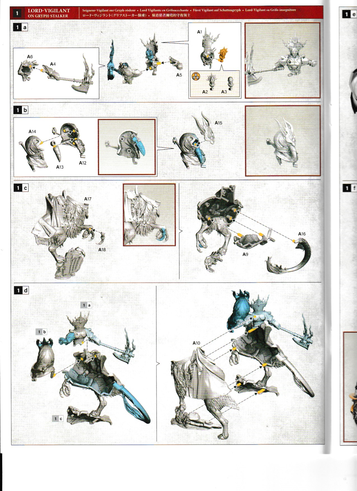 Warhammer - Age of Sigmar - Skaventide  - Lord Vigilant On Gryph-Stalker - NEW