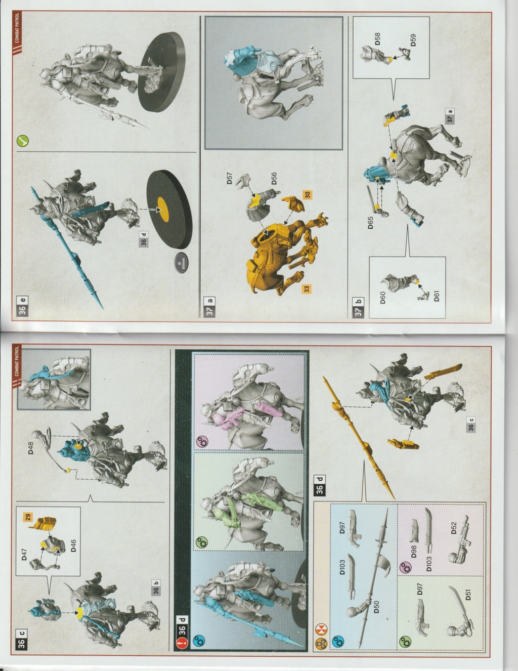5 Krieg Death Riders - Warhammer 40k, NEW