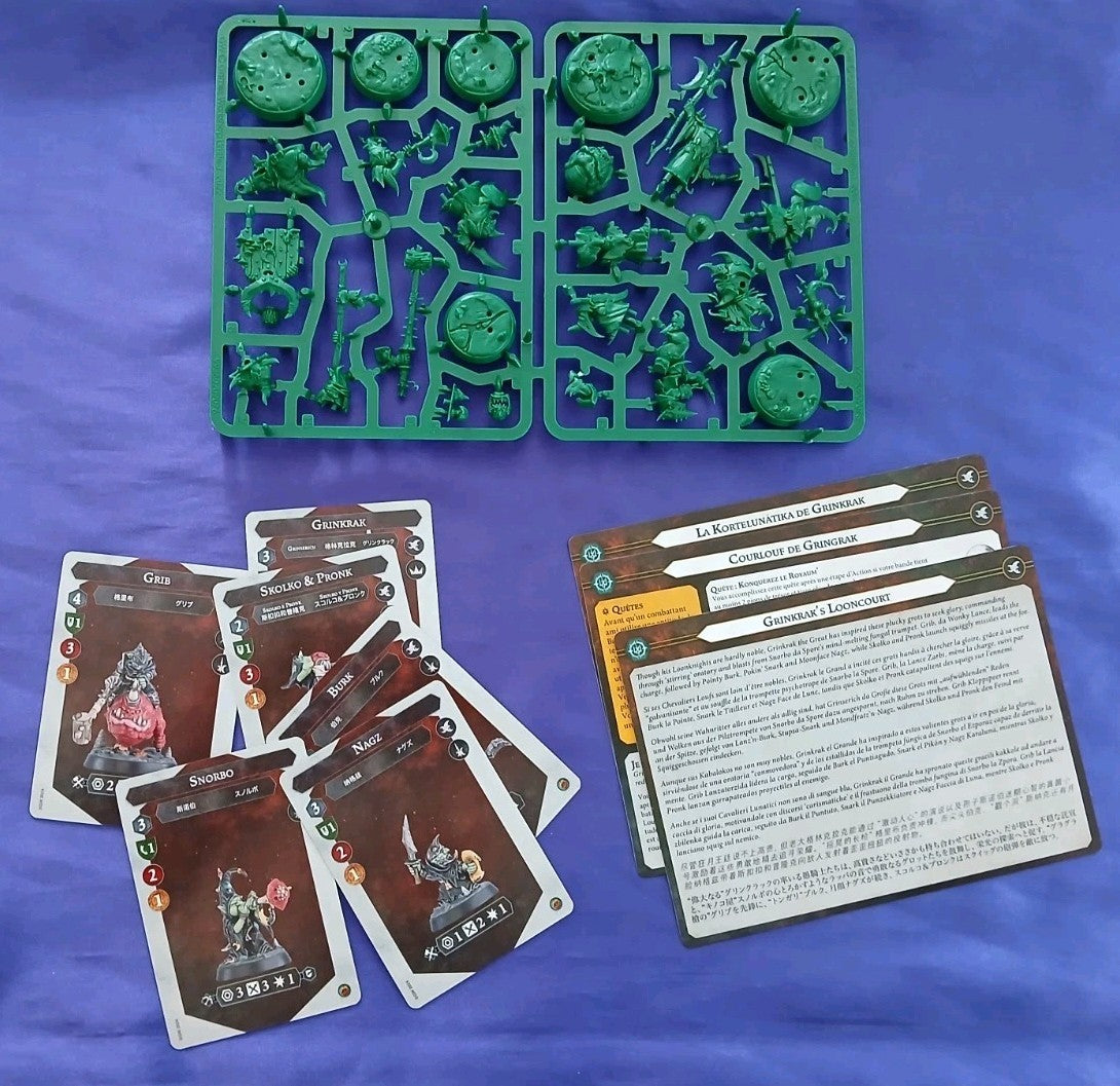 Grinkrak's Looncourt, Warhammer Underworlds, NEW with cards