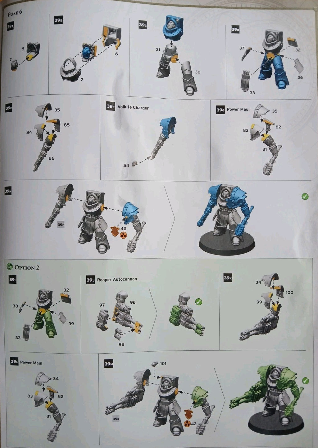 Cataphractii Terminators wth Volkite Chargers and Power Mauls, NEW Warhammer