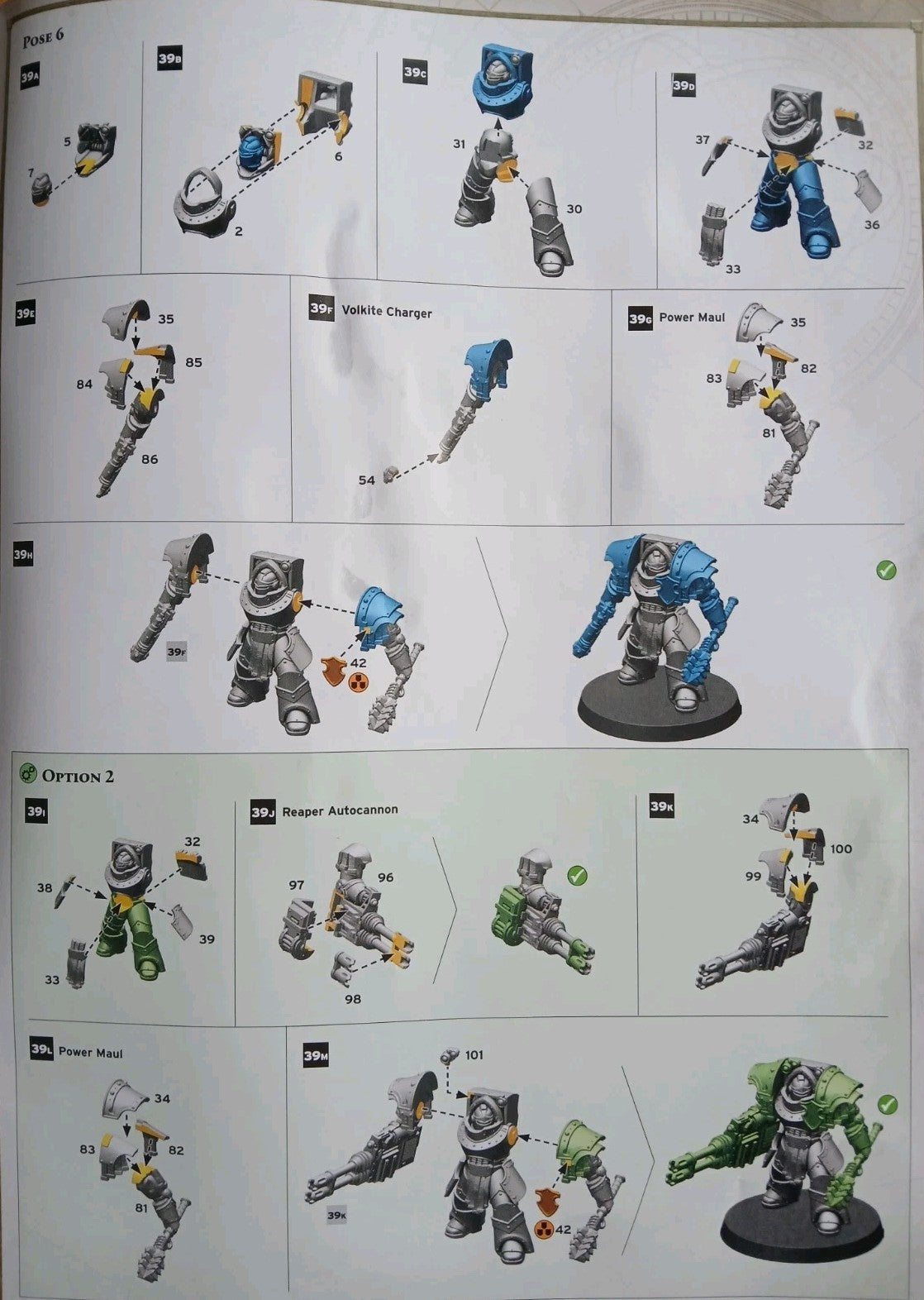Cataphractii Terminators wth Volkite Chargers and Power Mauls, NEW Warhammer