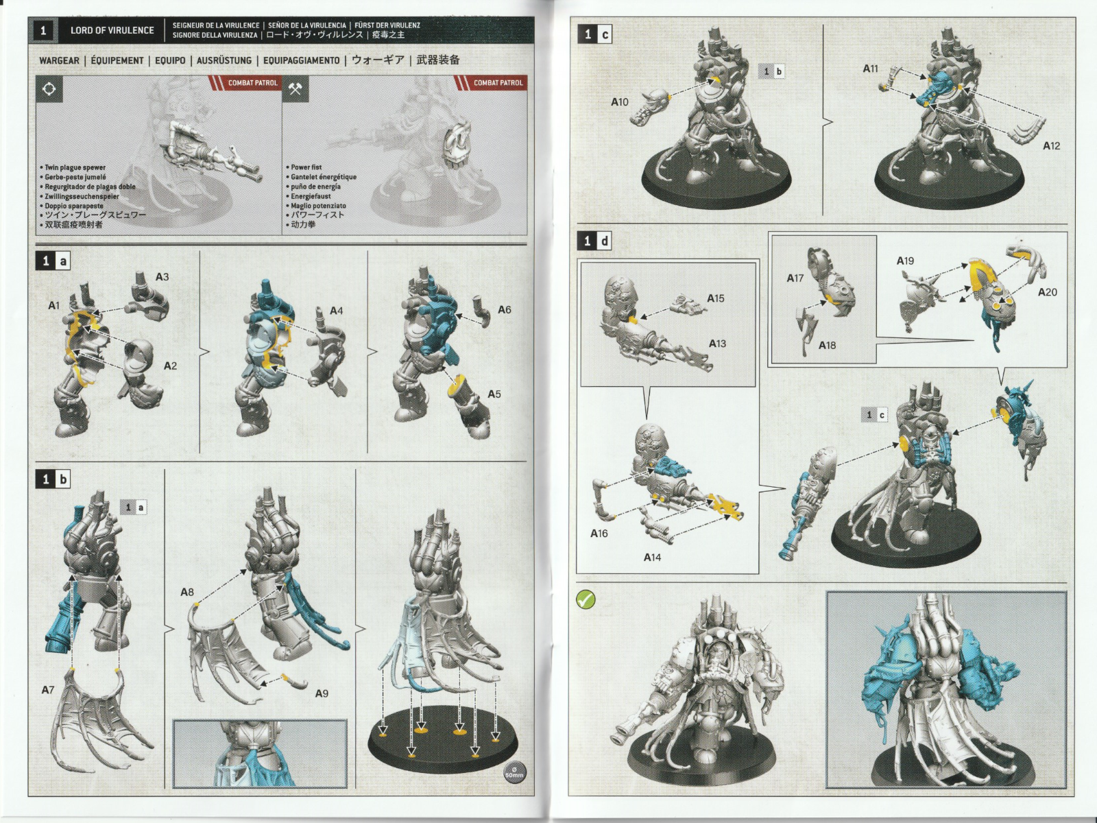 Warhammer 40K Death Guard - Lord of Virulence, NEW