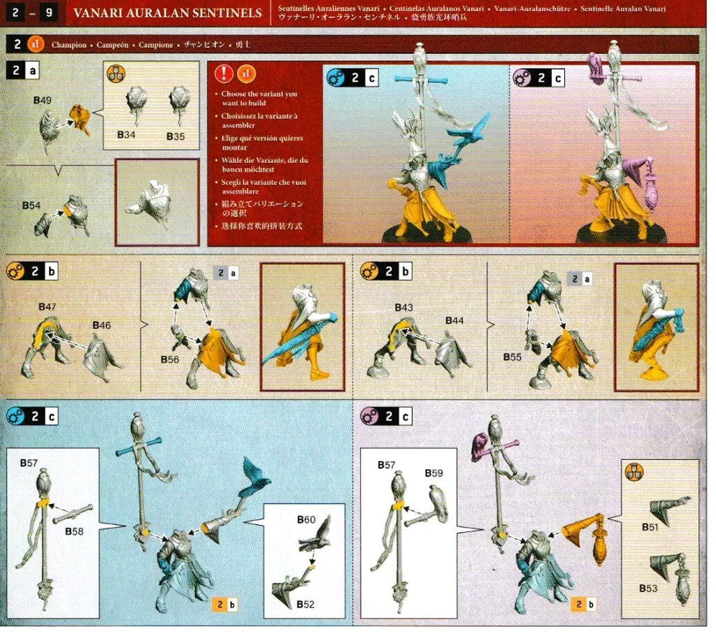 5 Vanari Auralan Sentinels - Warhammer Age of Sigmar - Lumineth Realmlords, NEW