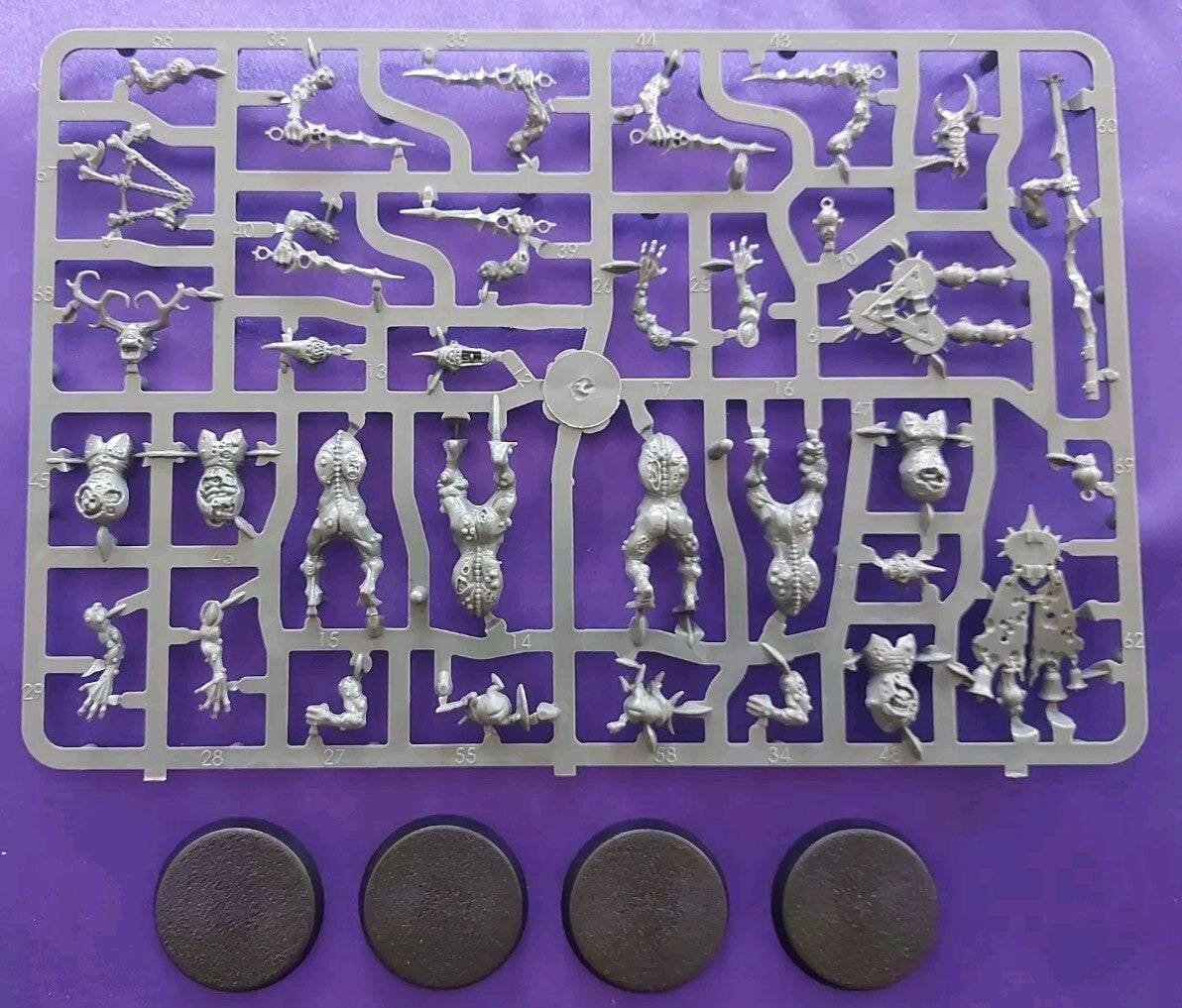 Warhammer - AoS - Maggotkin of Nurgle - 4 Plaguebearers Of Nurgle, NEW