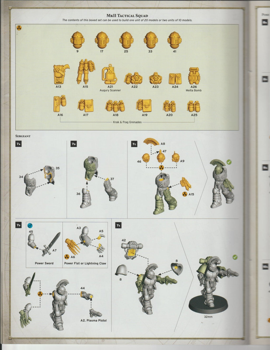 Warhammer 30K Horus Heresy, Saturnine - MK 2 Tactical (Squad), NEW