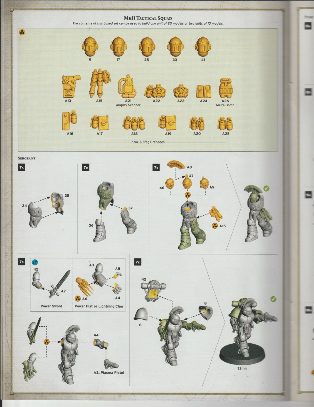 Warhammer 30K Horus Heresy, Saturnine - MK 2 Tactical (Squad), NEW