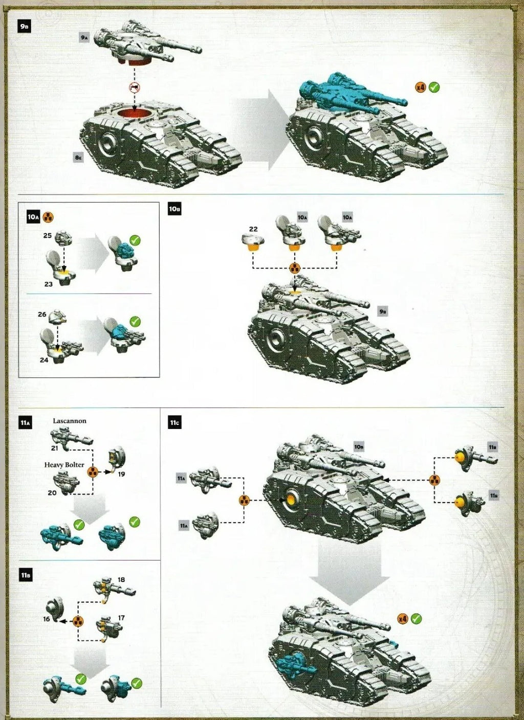 Warhammer - Legions Imperialis SINGLE Legion Sicarian Sprue ( 2 Tanks ), NEW