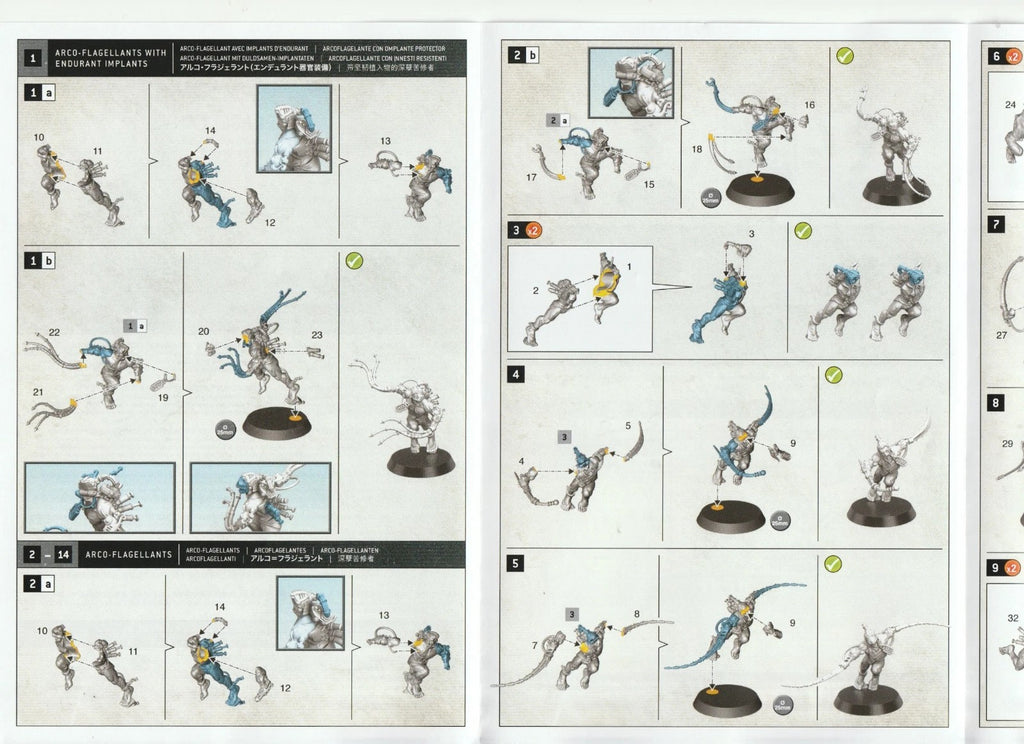 Warhammer 40K Adepta Sororitas - 5 Arco Flagellants, NEW