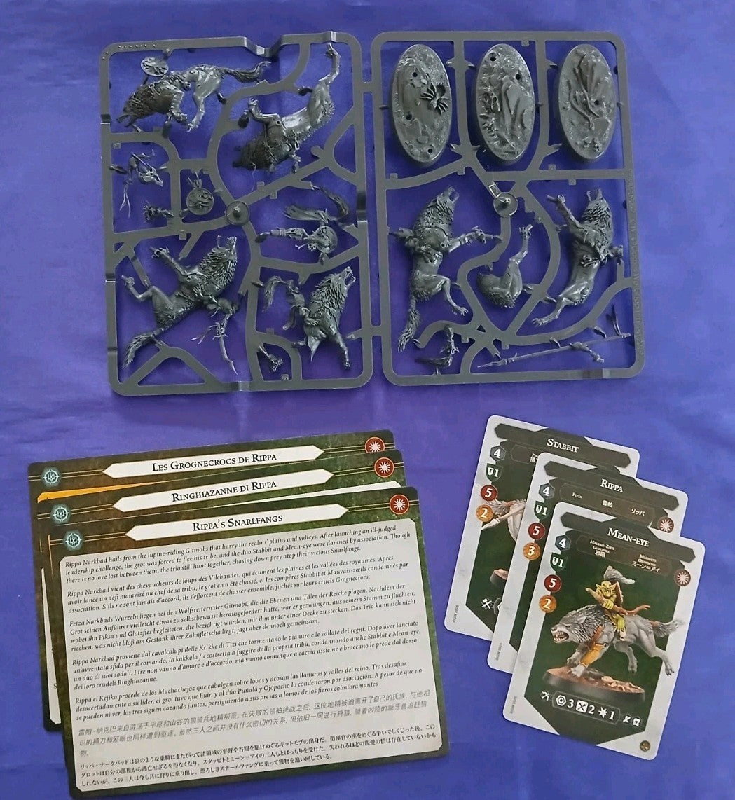 Rippa's Snarlfangs, Warhammer Underworlds, NEW with cards