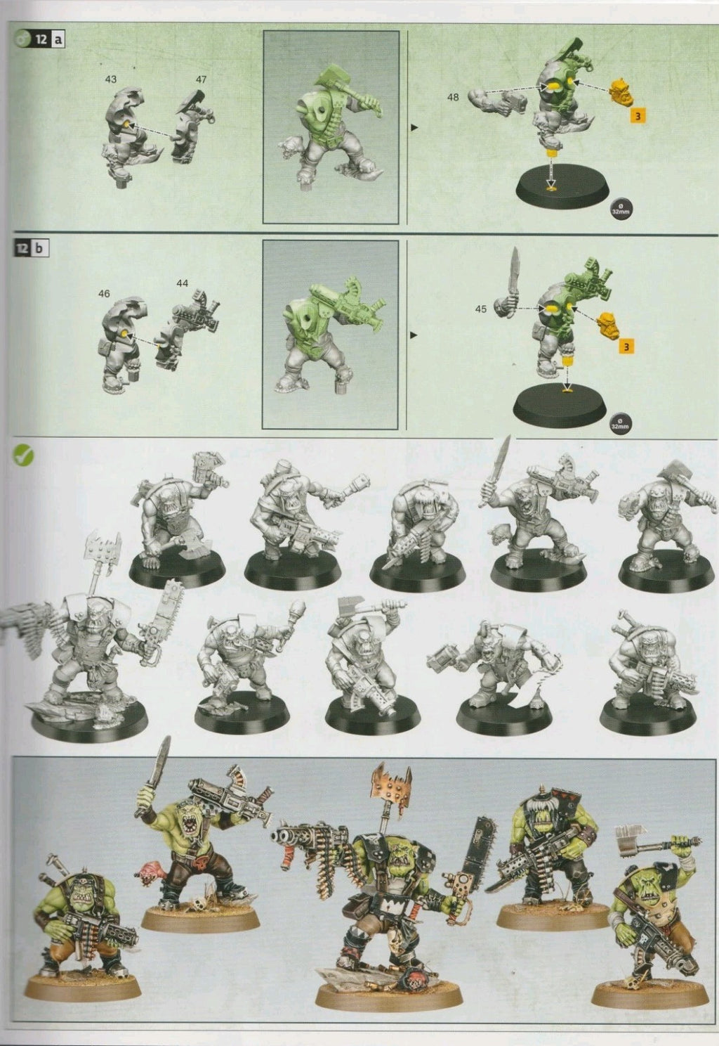 Warhammer 40k ARMAGEDDON Orks - 10 Boyz Squad + 5 Gretchin, NEW