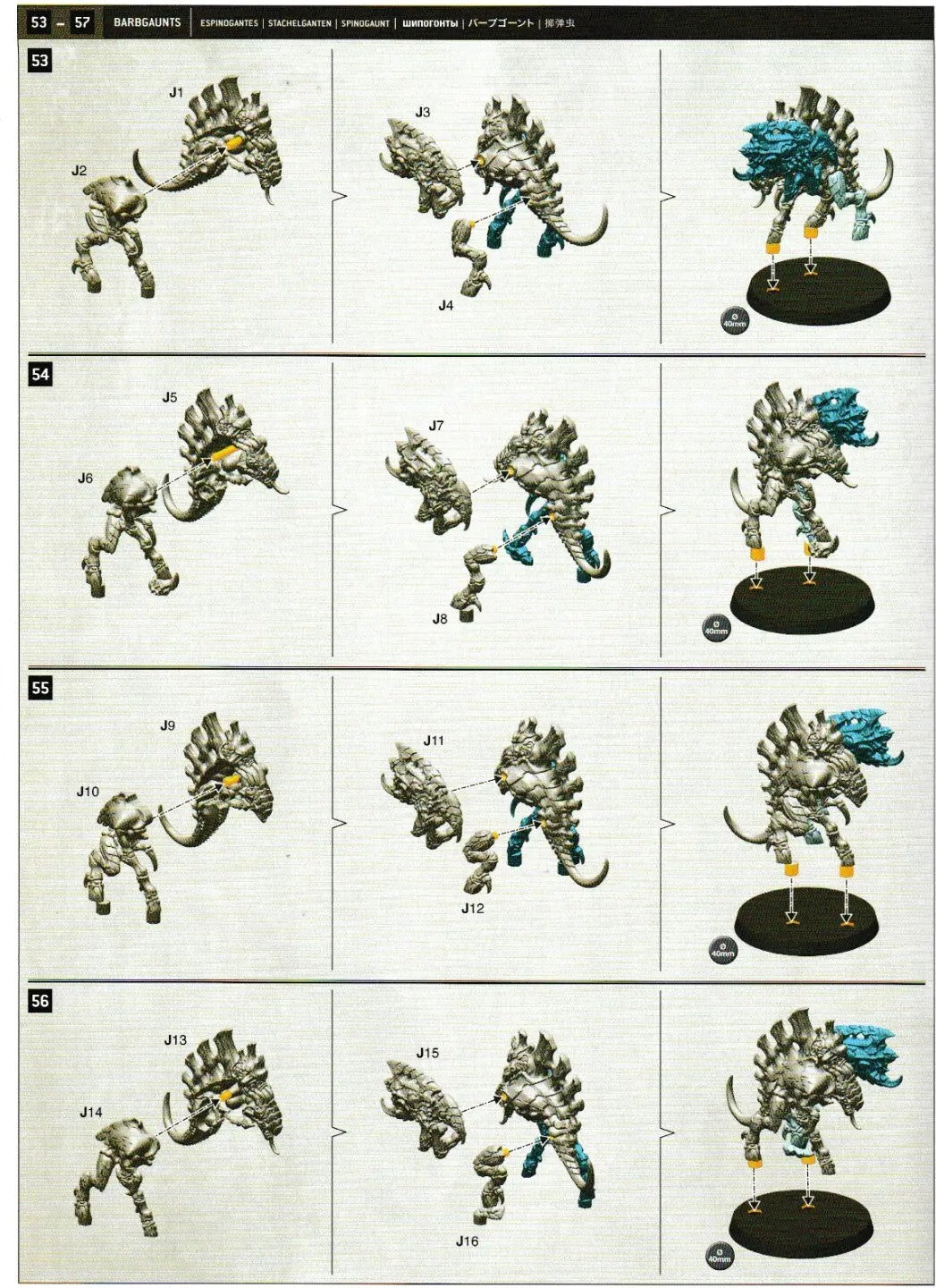 Leviathan Warhammer 40K - Tyranids - Barbgaunts, NEW