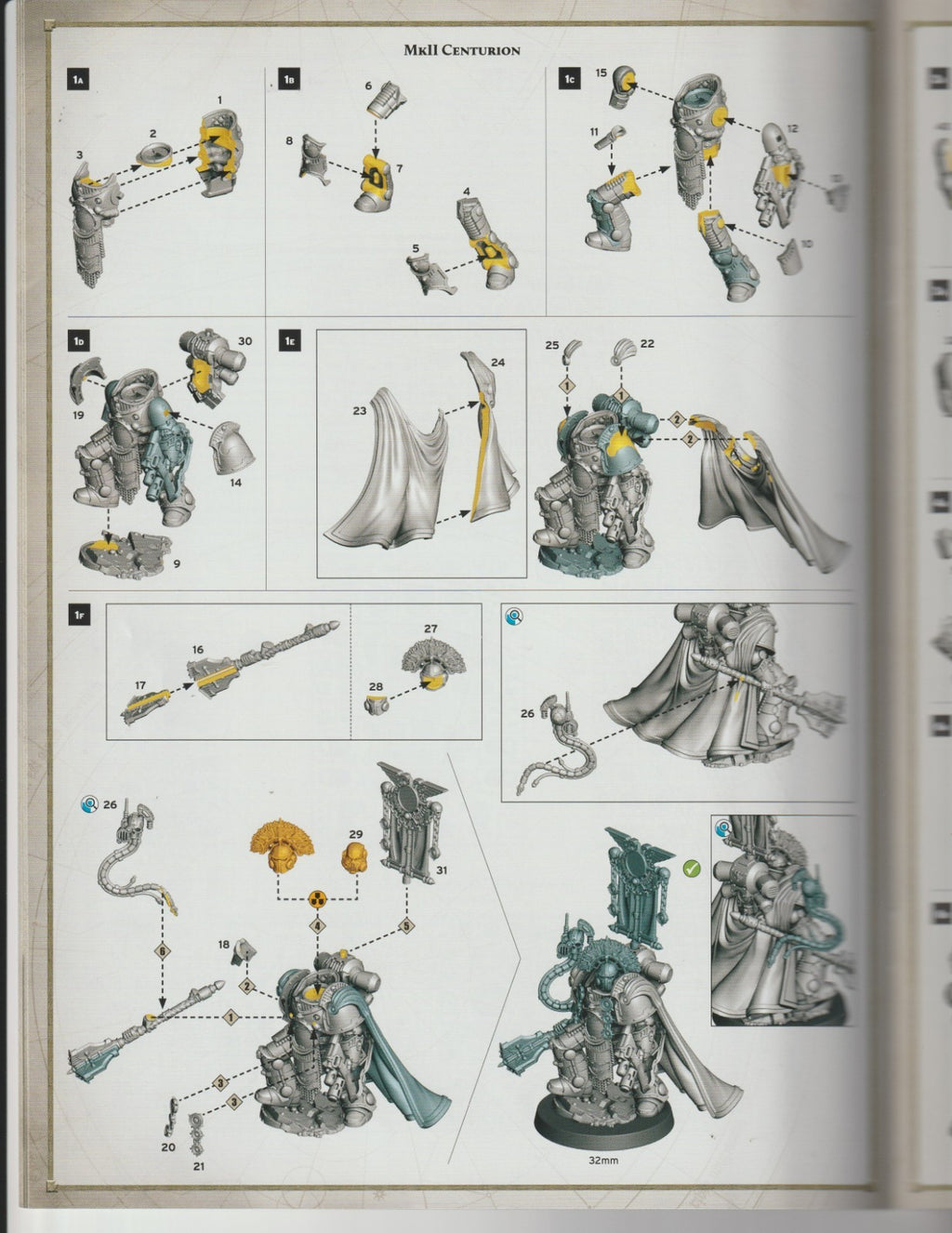 Warhammer 30K Horus Heresy, Saturnine - MK 2 Centurion, NEW