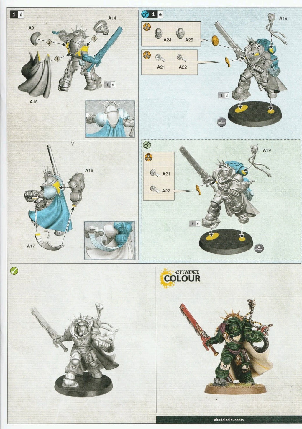 Warhammer 40K - Space Marines - Gravis Captain, NEW