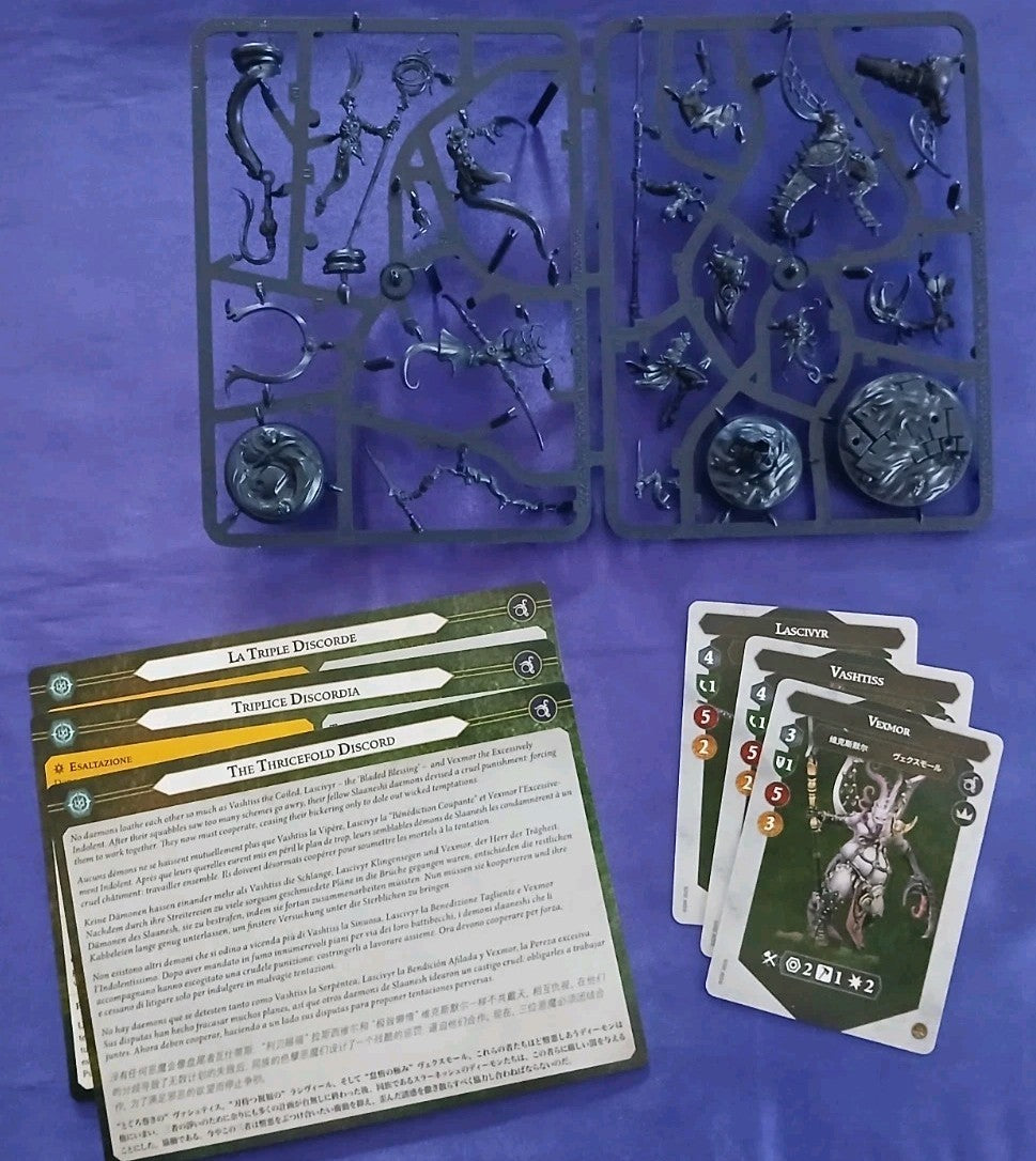 The Thricefold Discord, Warhammer Underworlds, NEW with cards