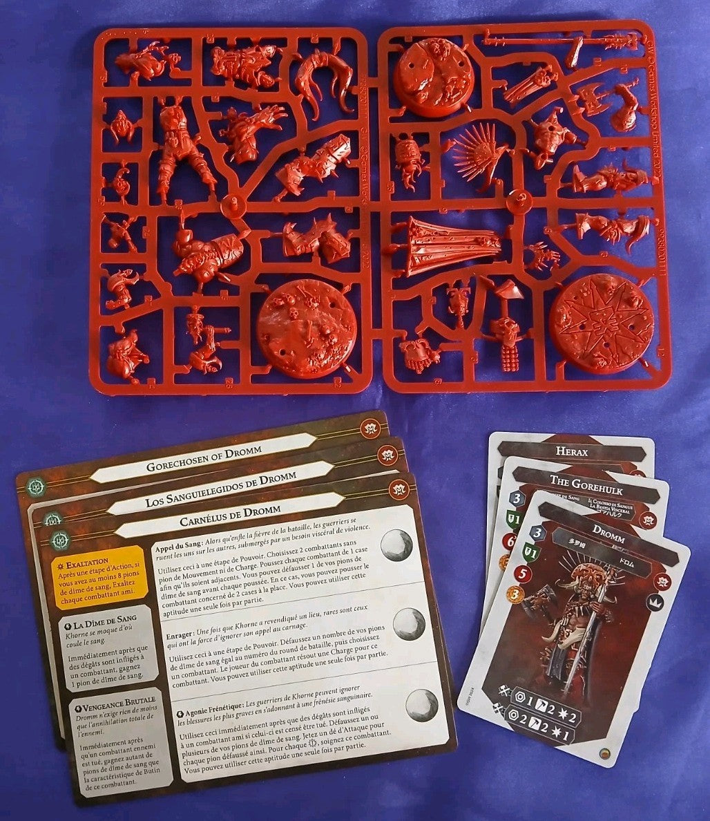 Gorechosen Of Dromm, Warhammer Underworlds, NEW with cards