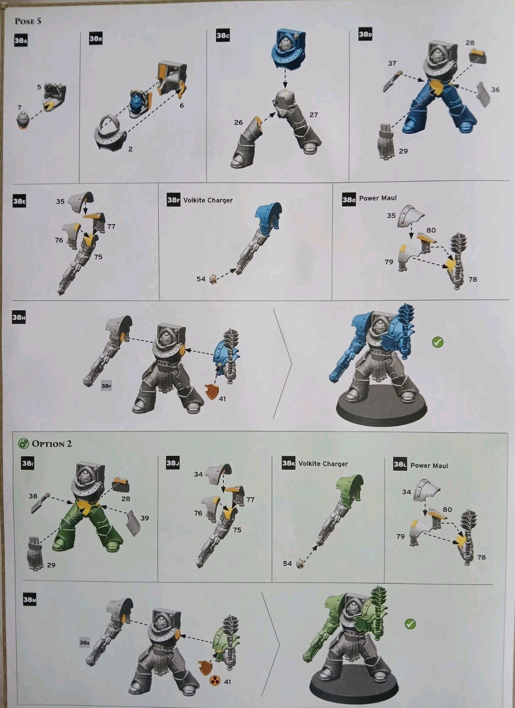 Cataphractii Terminators wth Volkite Chargers and Power Mauls, NEW Warhammer