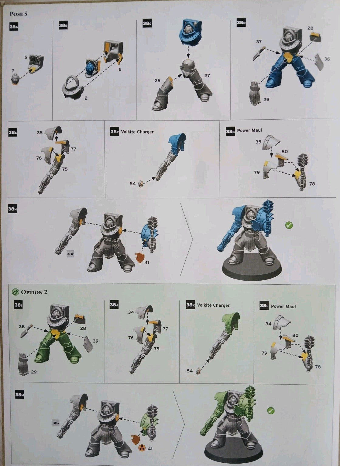 Cataphractii Terminators wth Volkite Chargers and Power Mauls, NEW Warhammer