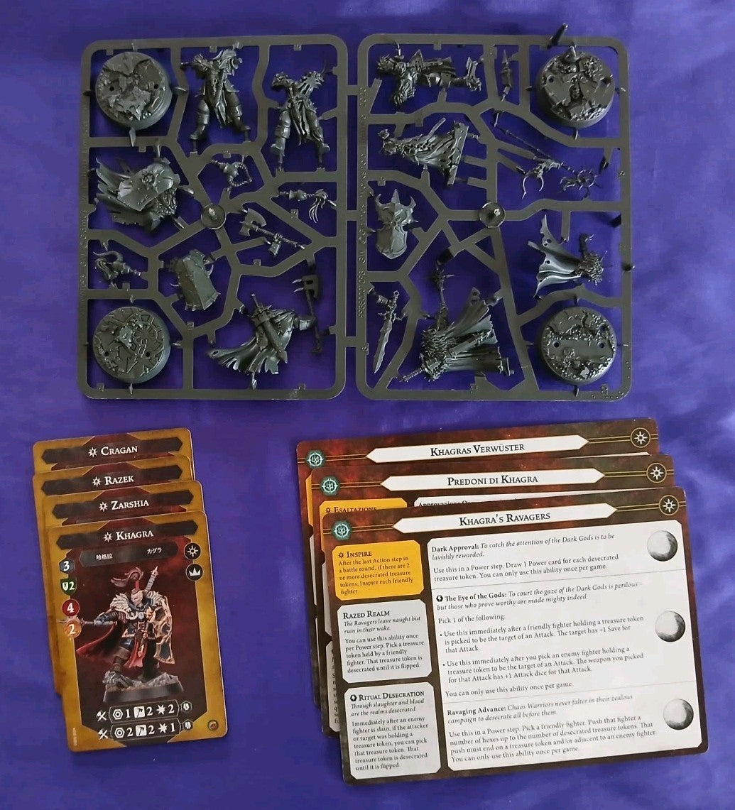 Khagra's Ravagers, Warhammer Underworlds, NEW with cards