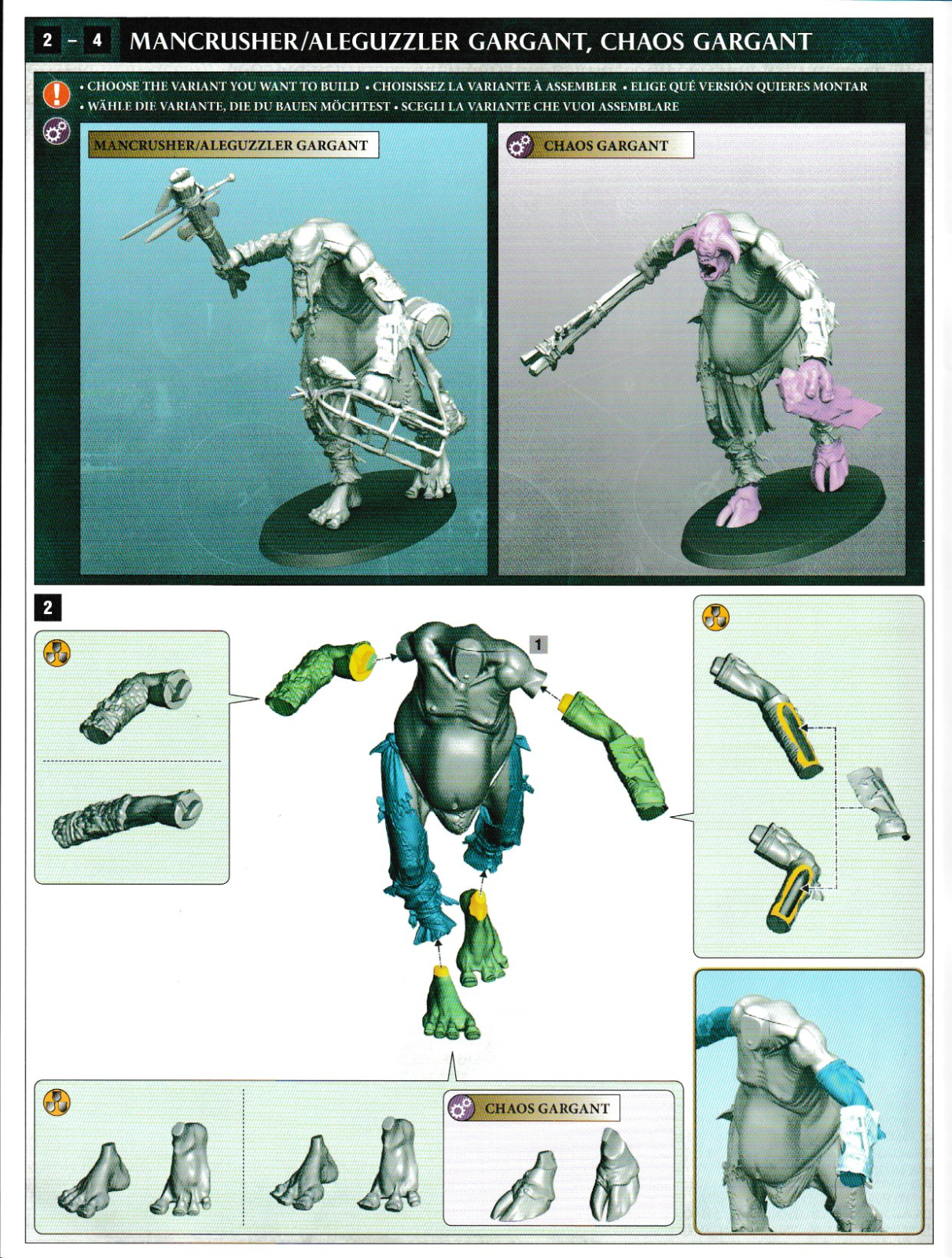 Warhammer - AoS - SINGLE Mancrusher Gargant Complete- NEW