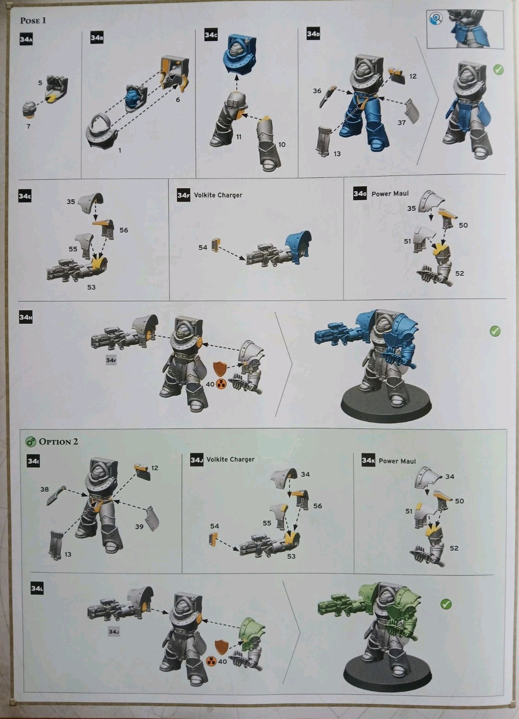 Cataphractii Terminators wth Volkite Chargers and Power Mauls, NEW Warhammer