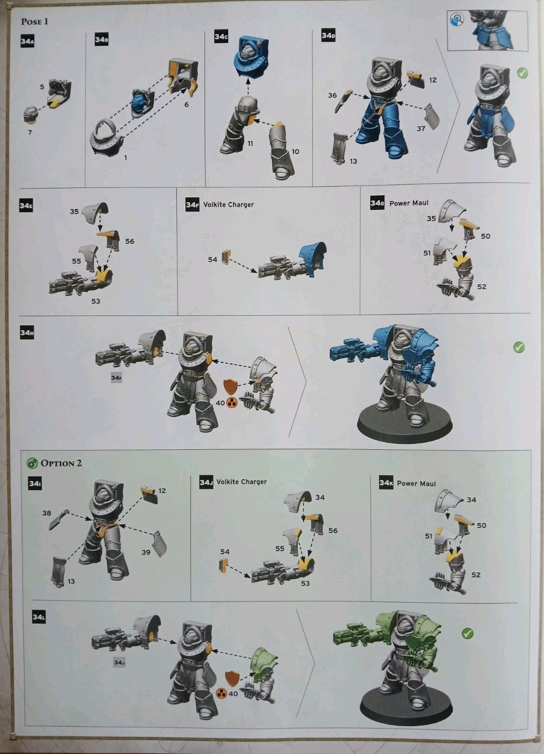 Cataphractii Terminators wth Volkite Chargers and Power Mauls, NEW Warhammer