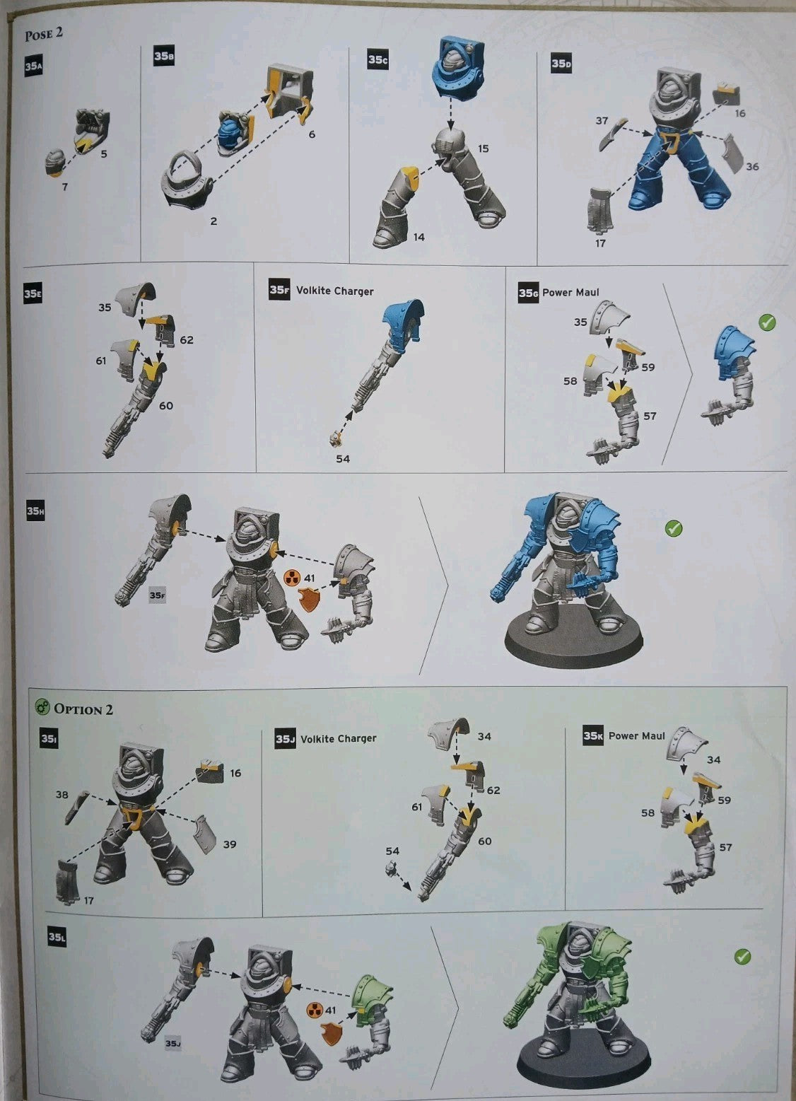 Cataphractii Terminators wth Volkite Chargers and Power Mauls, NEW Warhammer
