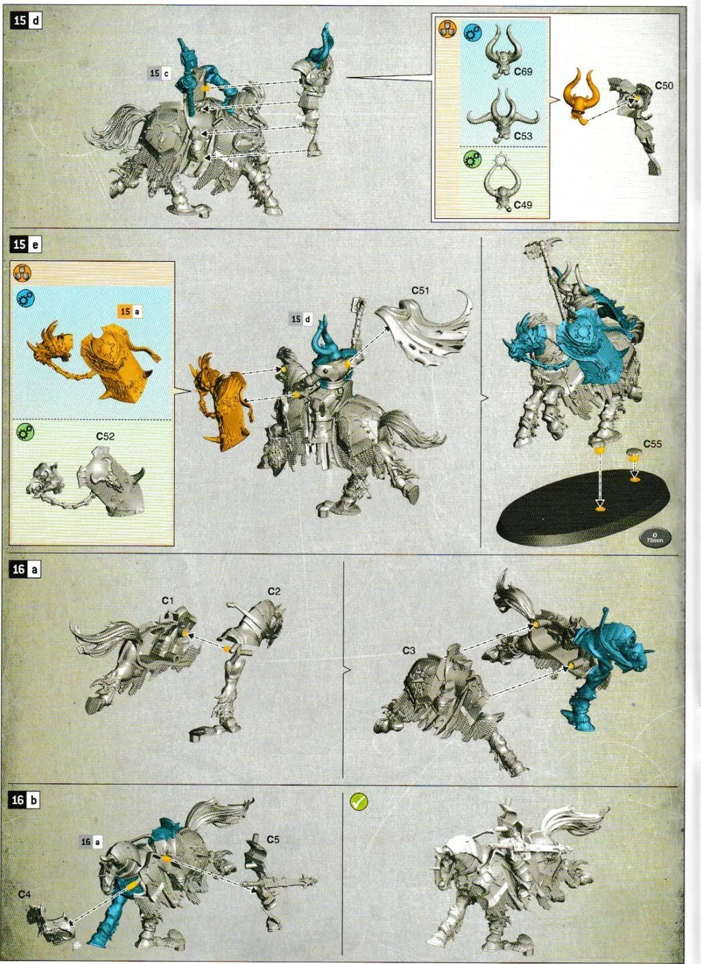 Warhammer - Slaves to Darkness 2019 - 5 x Chaos Knights - NEW NO COMMAND SPRUE