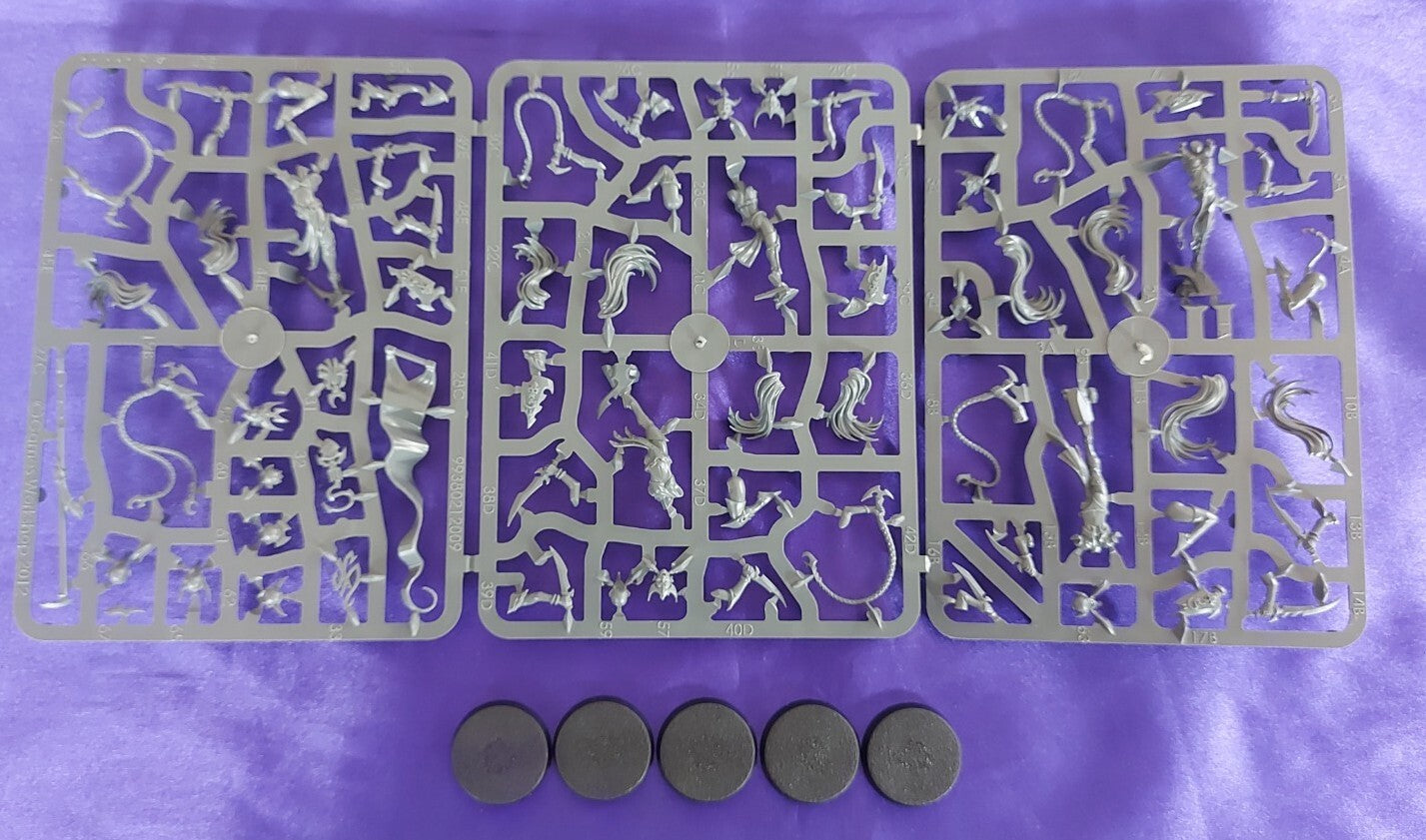 5 Sisters Of Slaughter ( Wyches) Warhammer AoS - Daughters of Khaine, NEW