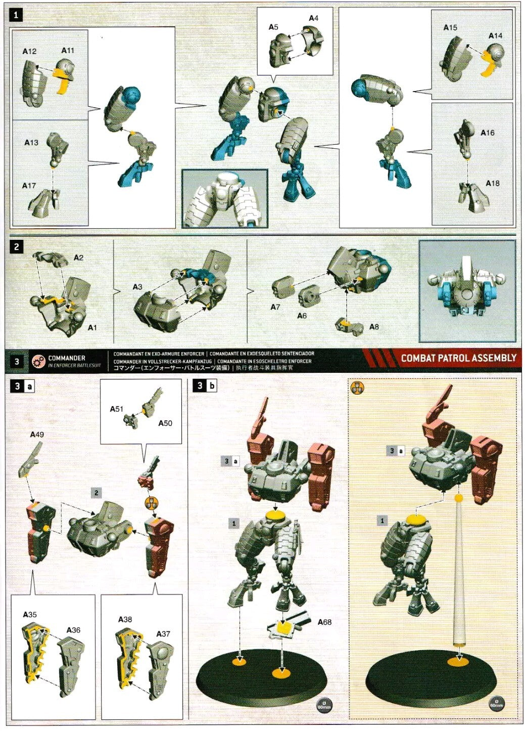 Tau Empire Commander in Enforcer or Coldstar suit, NEW on sprue Warhammer 40K