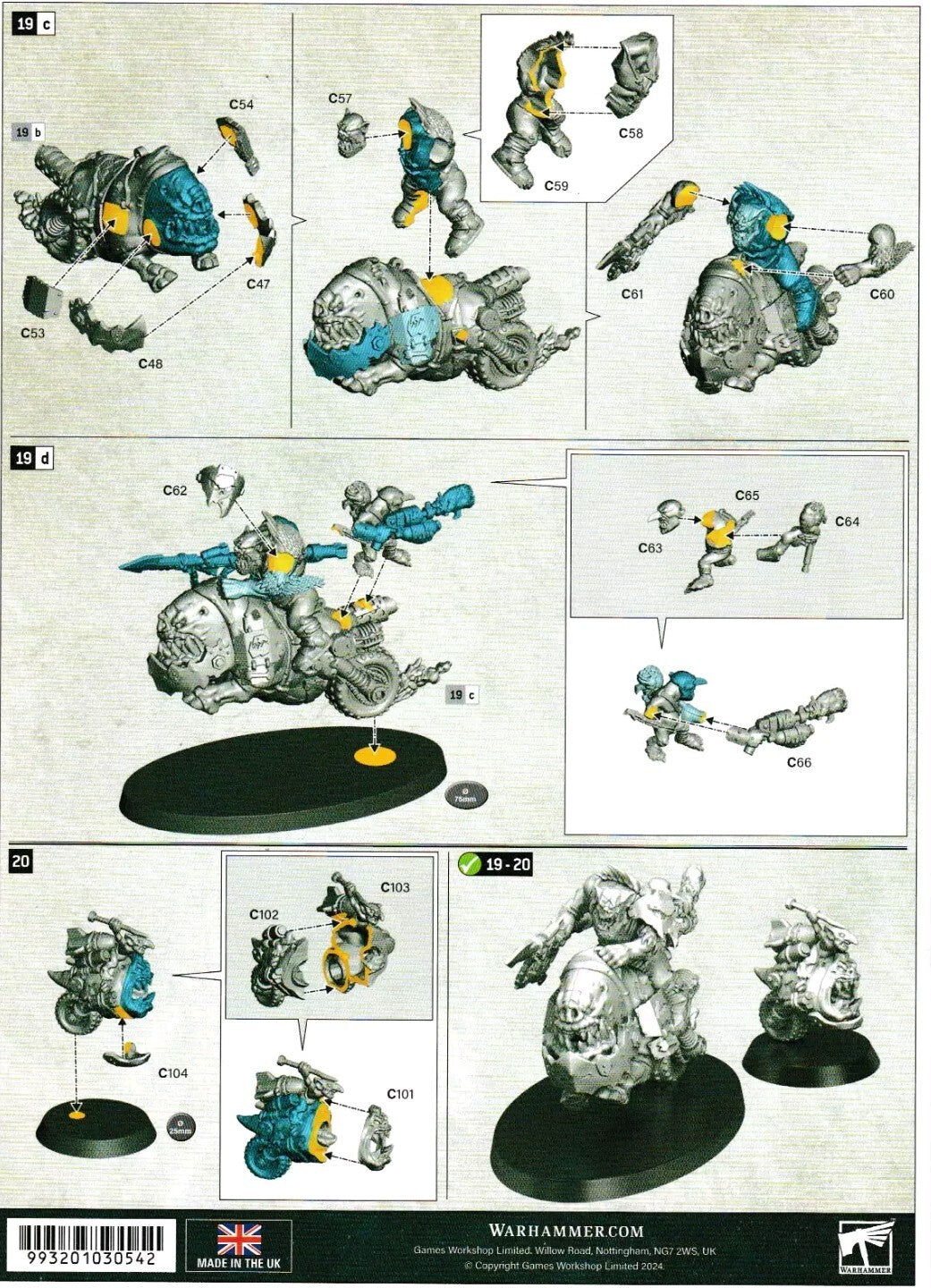 4 Ork Squighog Boyz Unit, NEW Space Orks Warhammer 40K