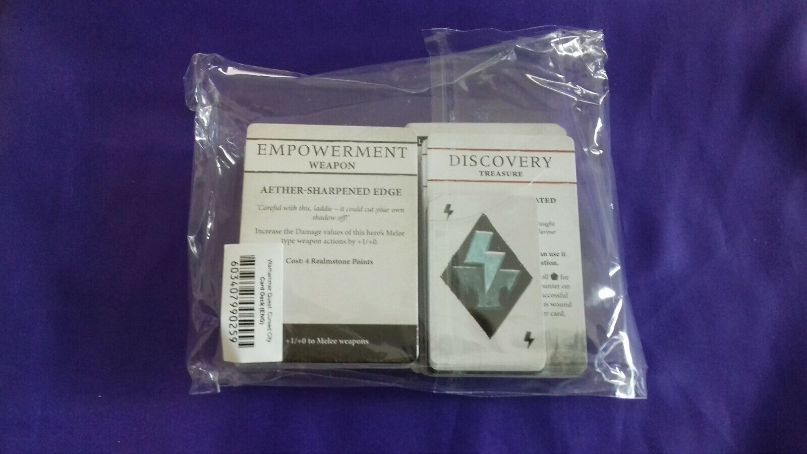 Warhammer Quest: Cursed City - Cardspack Discovery / Empowerment  (no Hero), NEW