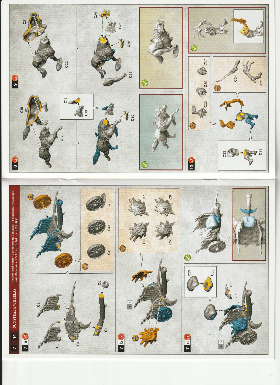 Warhammer Age Of Sigmar - Gitmob SINGLE Sunsteala Wheelas Chariot, NEW