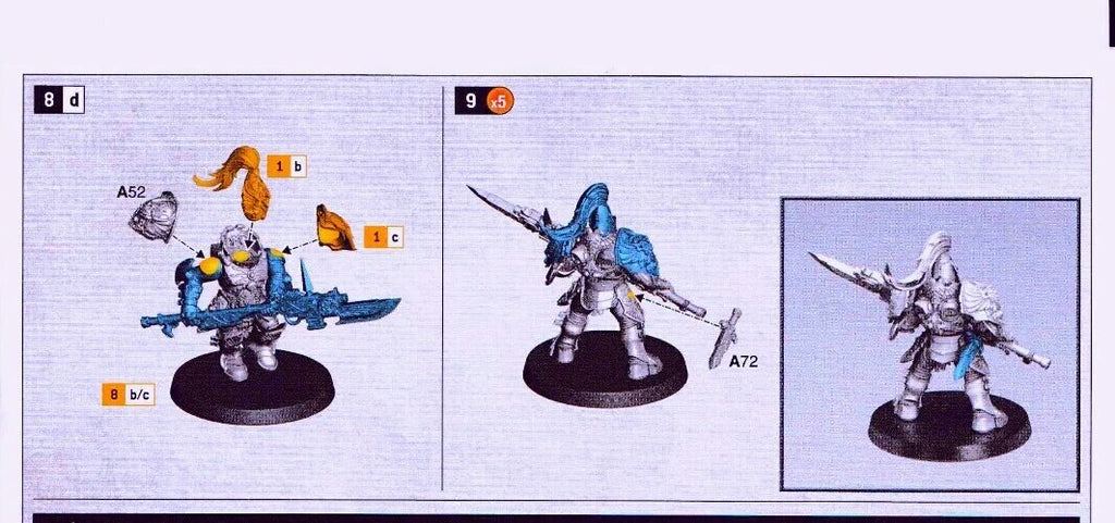 Warhammer 40K - Adeptus Custodes - Custodian Guard unit ( 5 models ), NEW