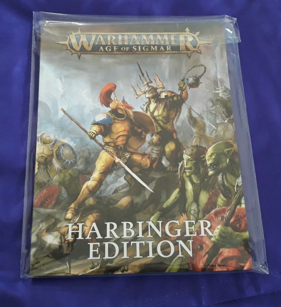 Warhammer Age Of Sigmar Booklet and Data from Harbringer Edition, NEW